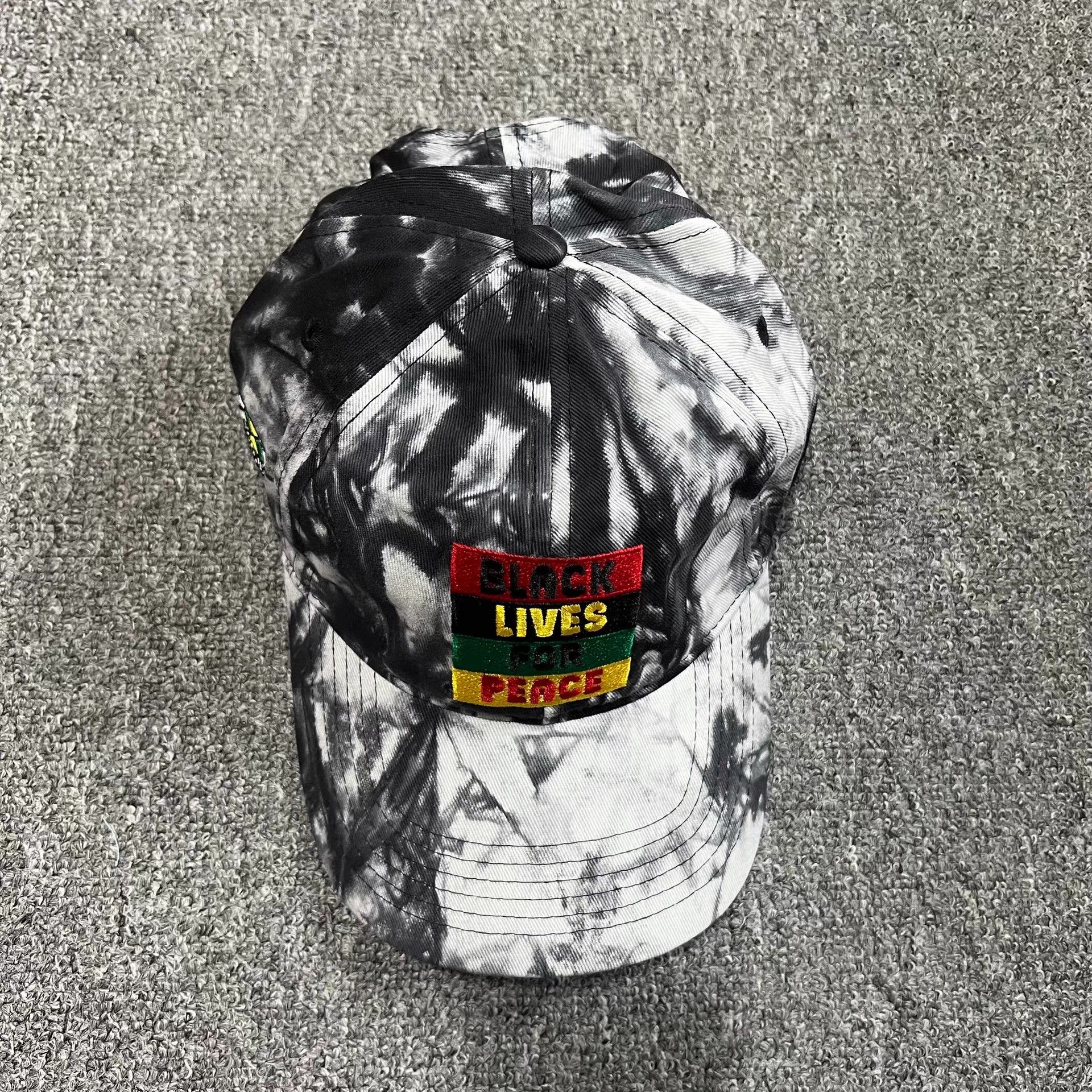 Cross Colours CrossEmbroidered Tie-Dye Curved Brim BaseballCapVisor Q7 Size ONE SIZE - 2 Thumbnail