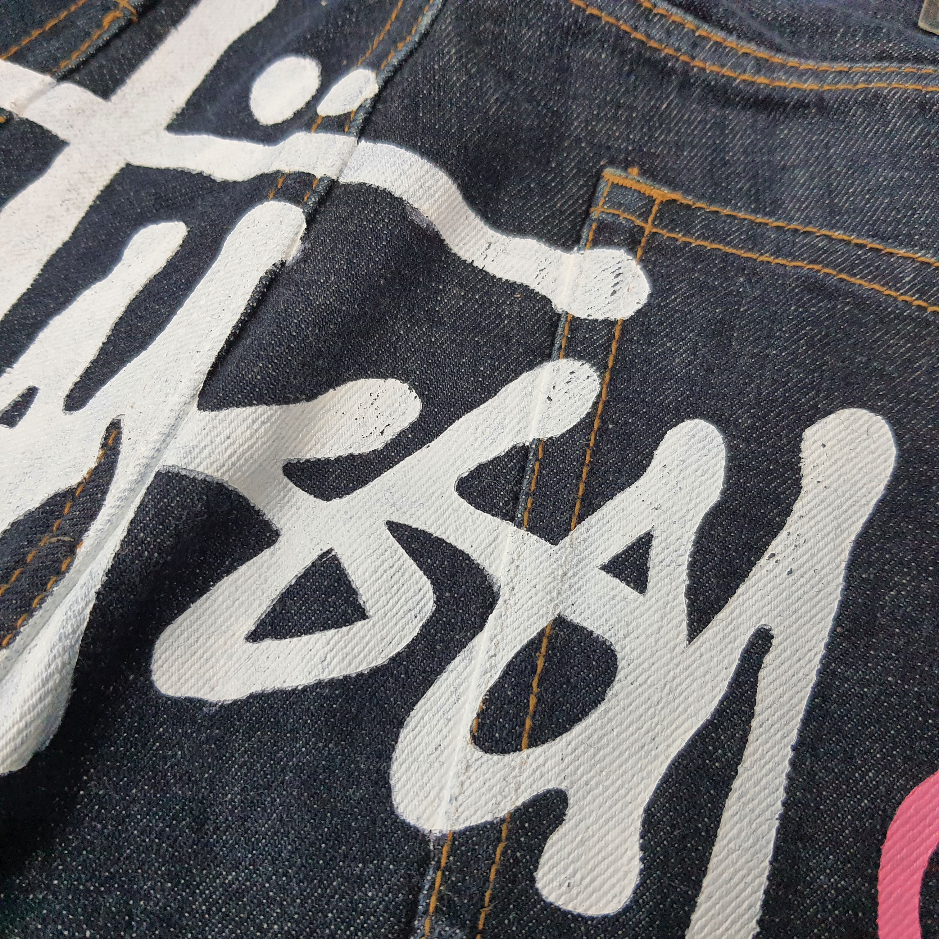 Stussy Vintage Stussy Streetwear Custom Logo Jeans C272N25 Size US 30 / EU 46 - 4 Thumbnail