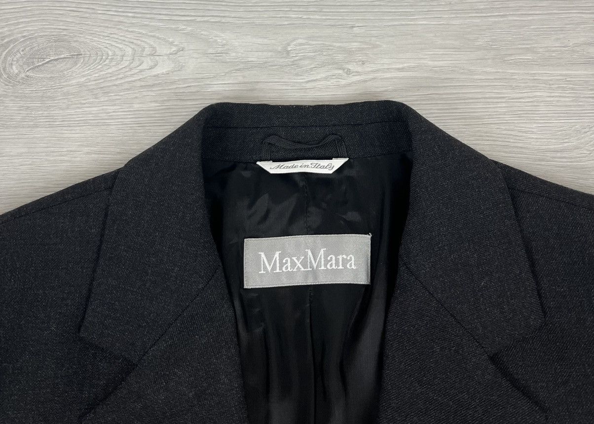 Vintage Max Mara Italy Vintage Black Wool Blazer Jacket Size XL / US 12-14 / IT 48-50 - 6 Thumbnail