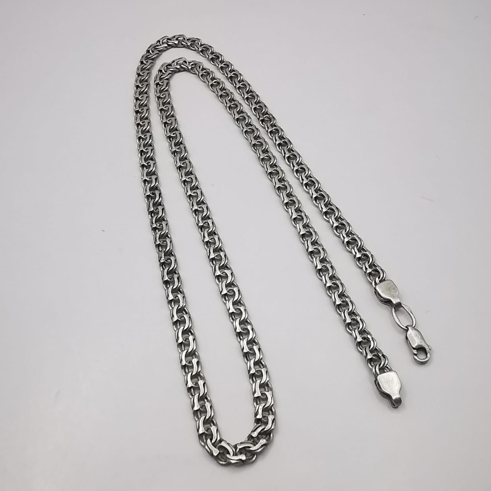 Vintage Jewelry Chain 925 Sterling Silver Signed  2092g