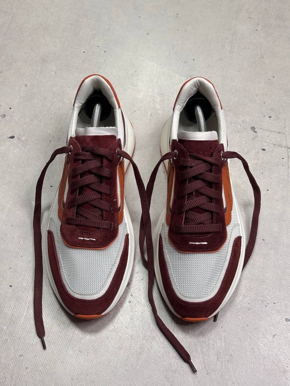Bally Bally Demmy Low Top Sneakers Vibram Sole Burgundy White E 39 Size US 8 / IT 38 - 3 Thumbnail
