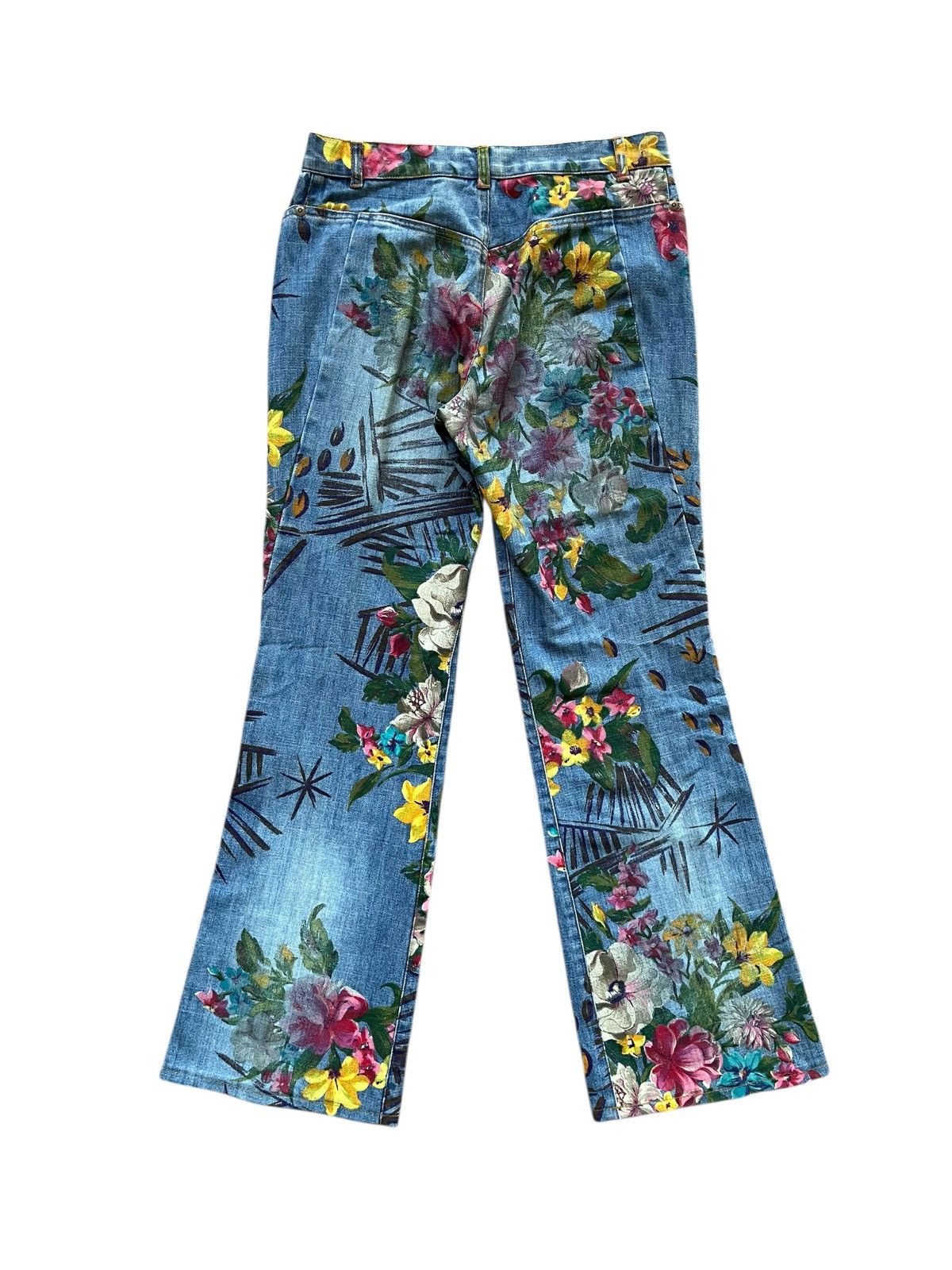Kenzo Vintage Kenzo Printed Jeans Size 29" - 2 Thumbnail
