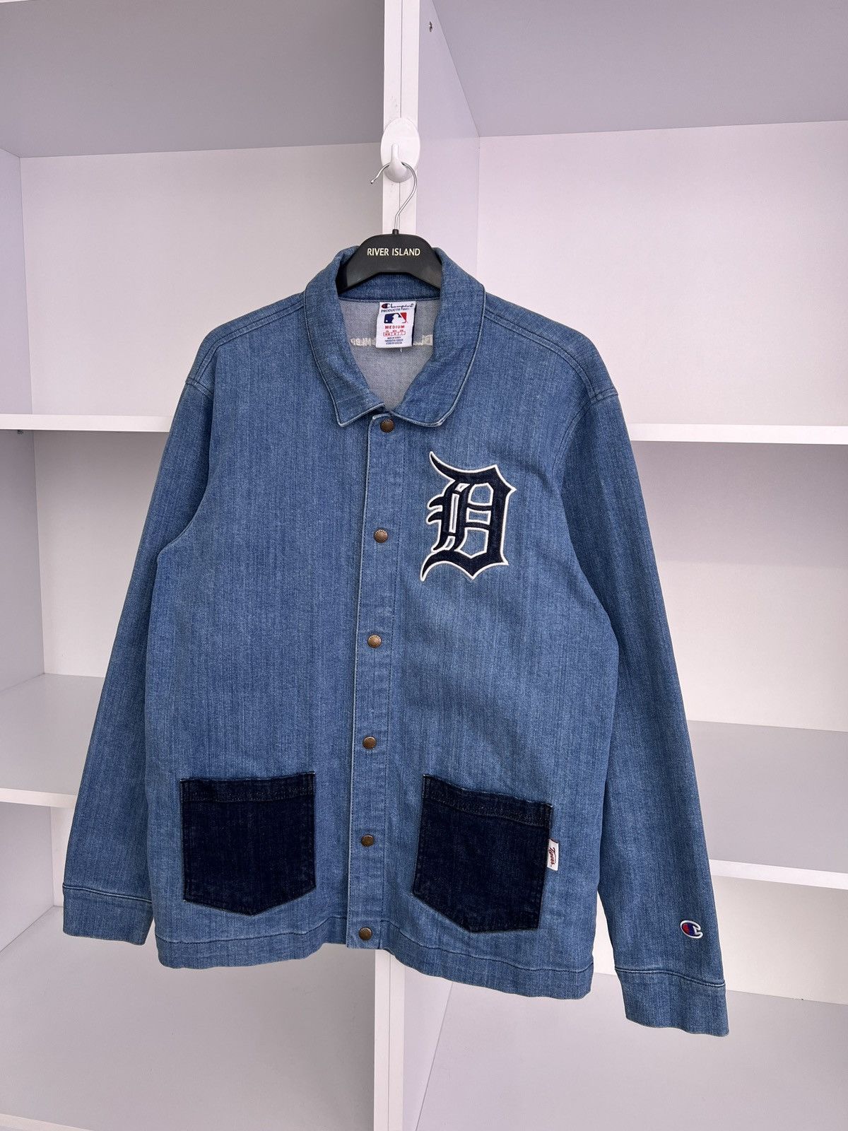 Champion × MLB × Vintage Vintage Champion Detroit Tigers MLBP jeans Button Up Shirt Size US M / EU 48-50 / 2 - 4 Thumbnail