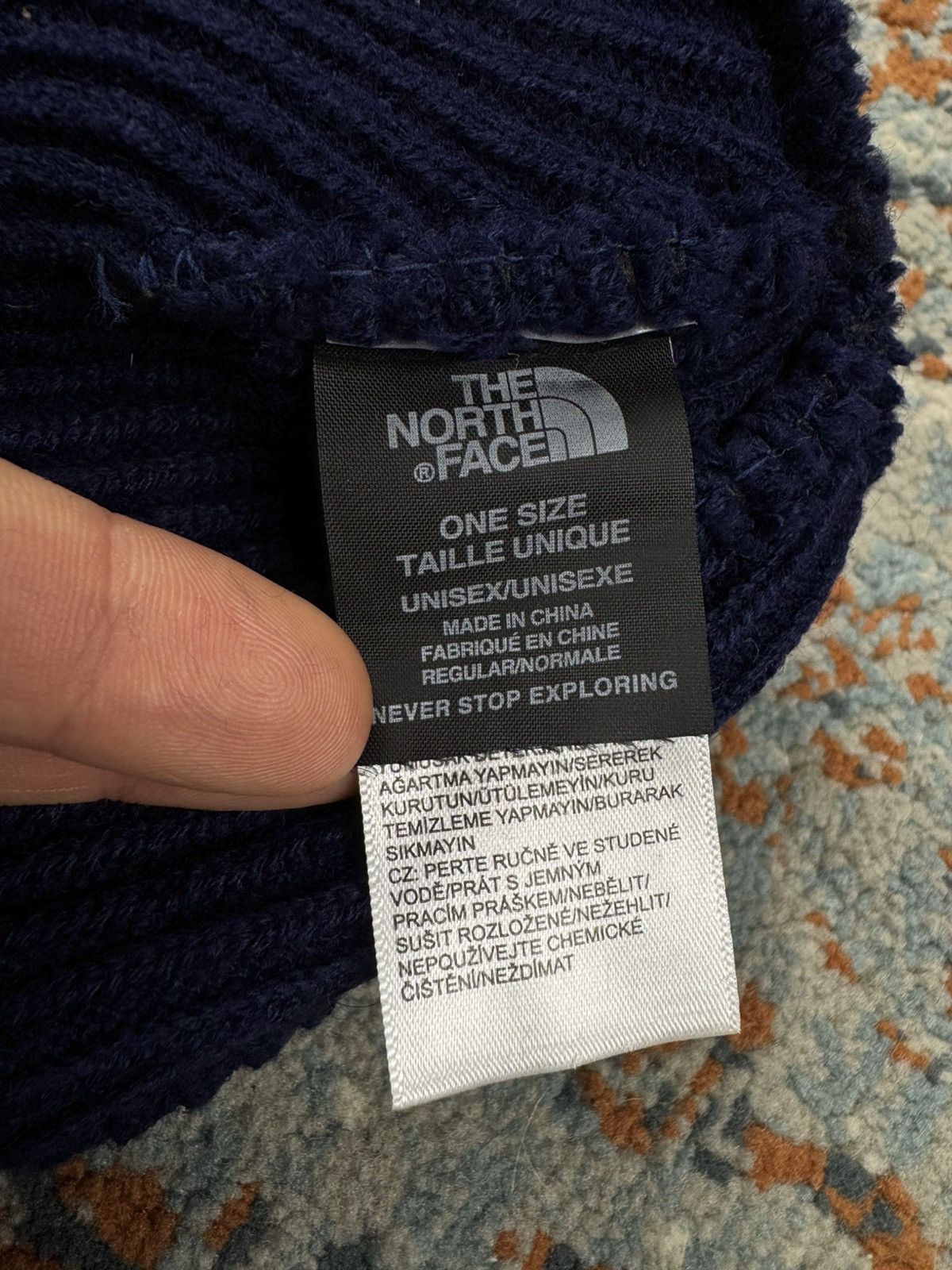 The North Face × Vintage The North Face ribbed knit beanie hat Size ONE SIZE - 4 Thumbnail