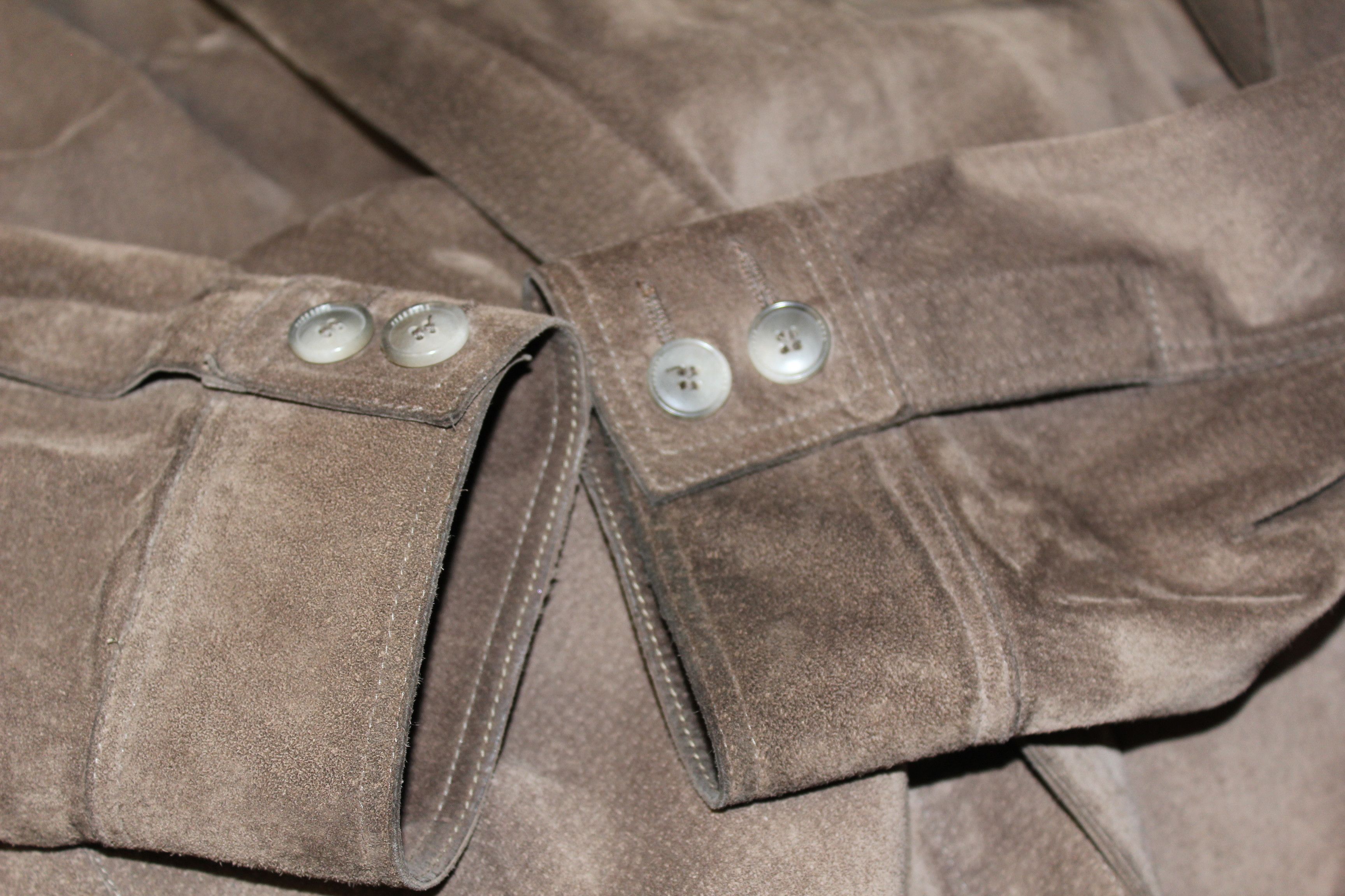 Hugo Boss Men's HUGO BOSS Brown Leather Jacket Coat Size L Size US L / EU 52-54 / 3 - 10 Thumbnail