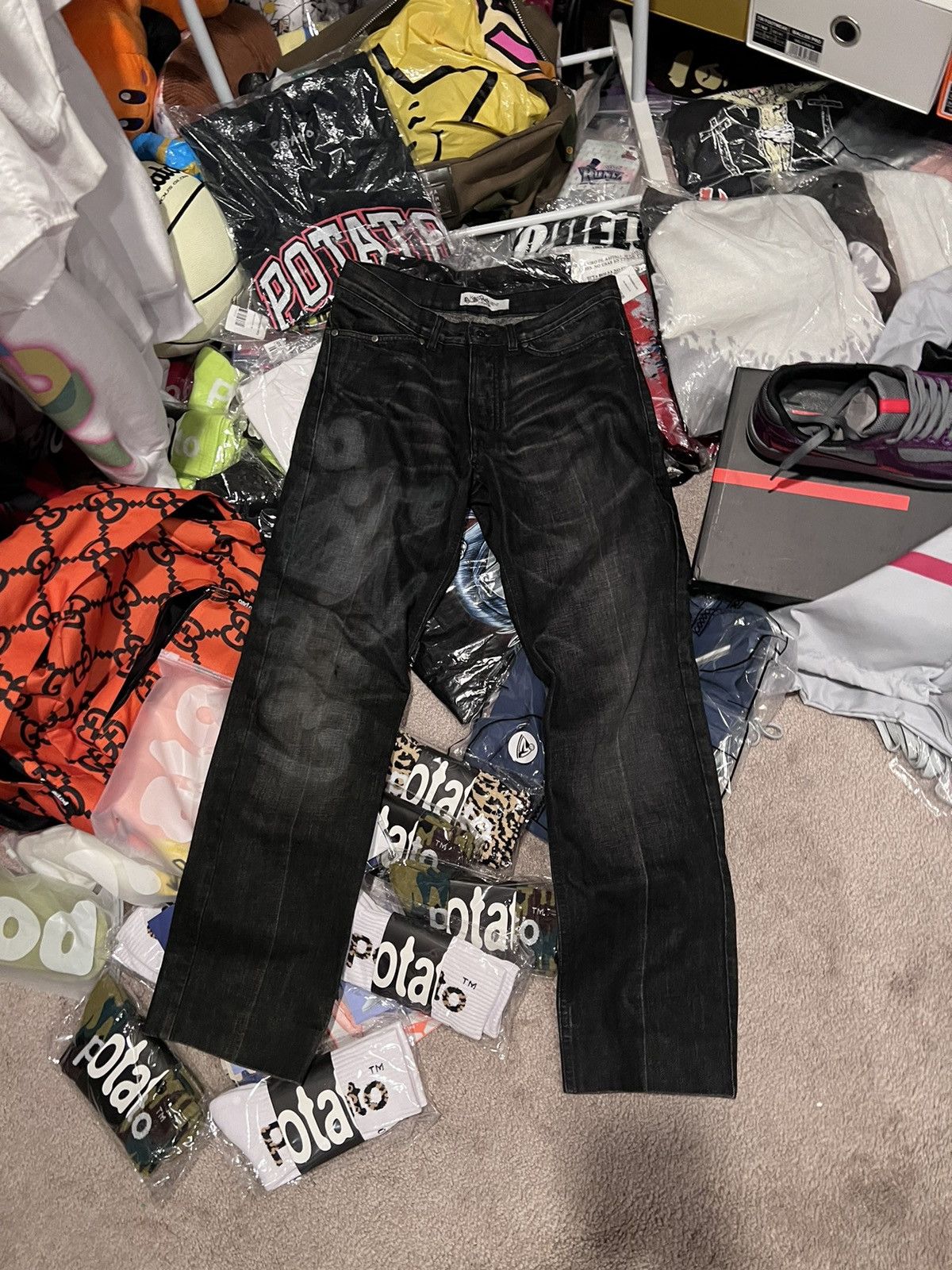 Asspizza × Saint Laurent Paris × Yves Saint Laurent Signed By Asspizza 2023 YSL Jeans | Yves Saint Laurent Size US 28 / EU 44 - 1 Thumbnail