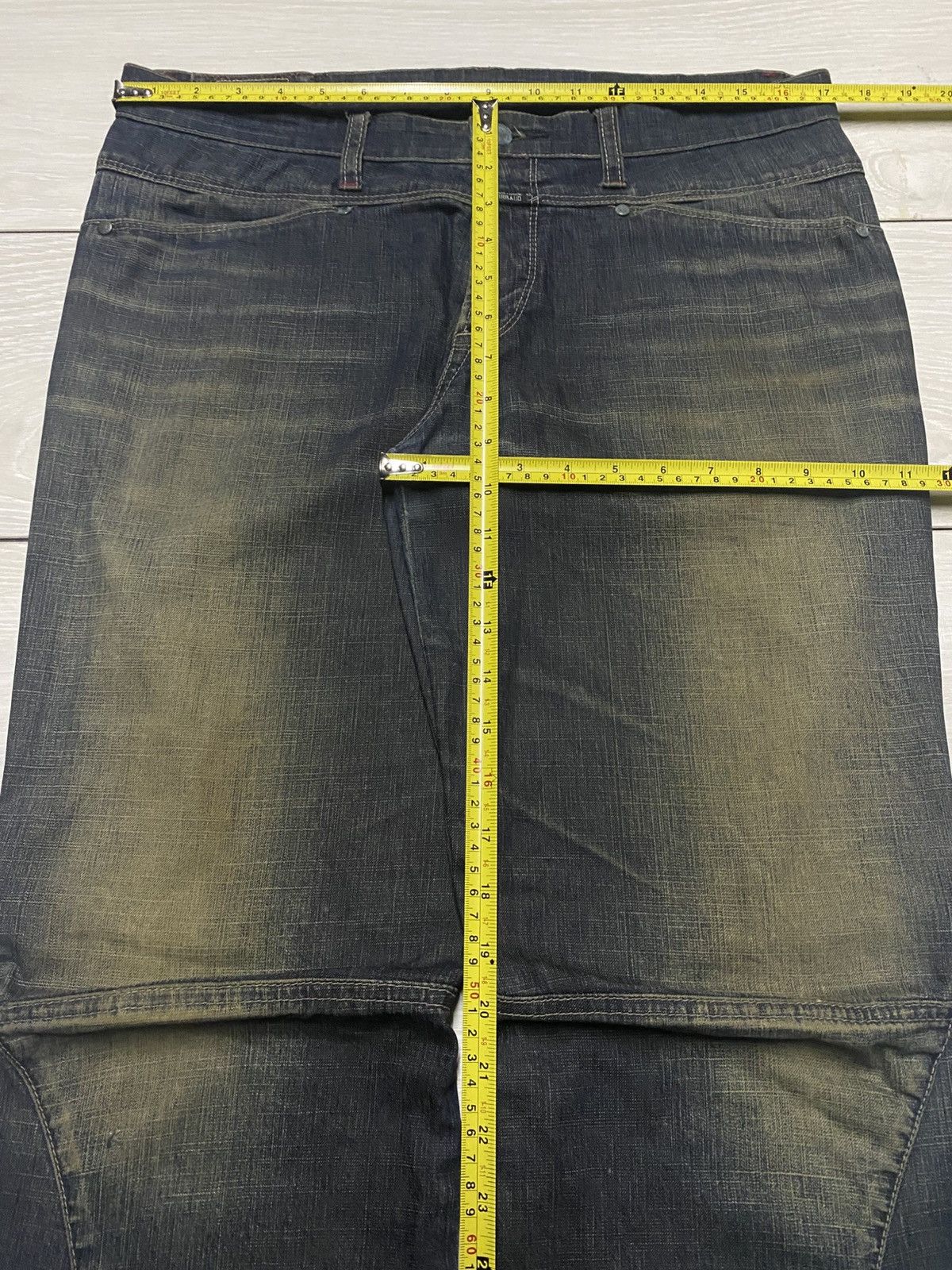 Marithe + Francois Girbaud Marithe Francois Girboud Mud Wash Whisker Super Baggy Size US 34 / EU 50 - 15 Thumbnail
