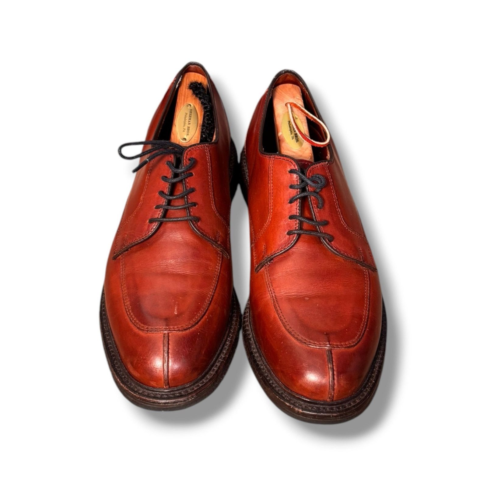 Allen Edmonds Vintage Allen Edmonds Split Toe Derby Shoes Cognac Brown 10 Size US 10 / EU 43 - 2 Thumbnail