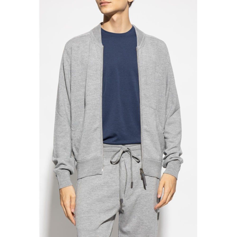 Tom Ford o1loc1c1225 KZL014 Zip-up Cardigan in Grey Size US M / EU 48-50 / 2 - 2 Thumbnail