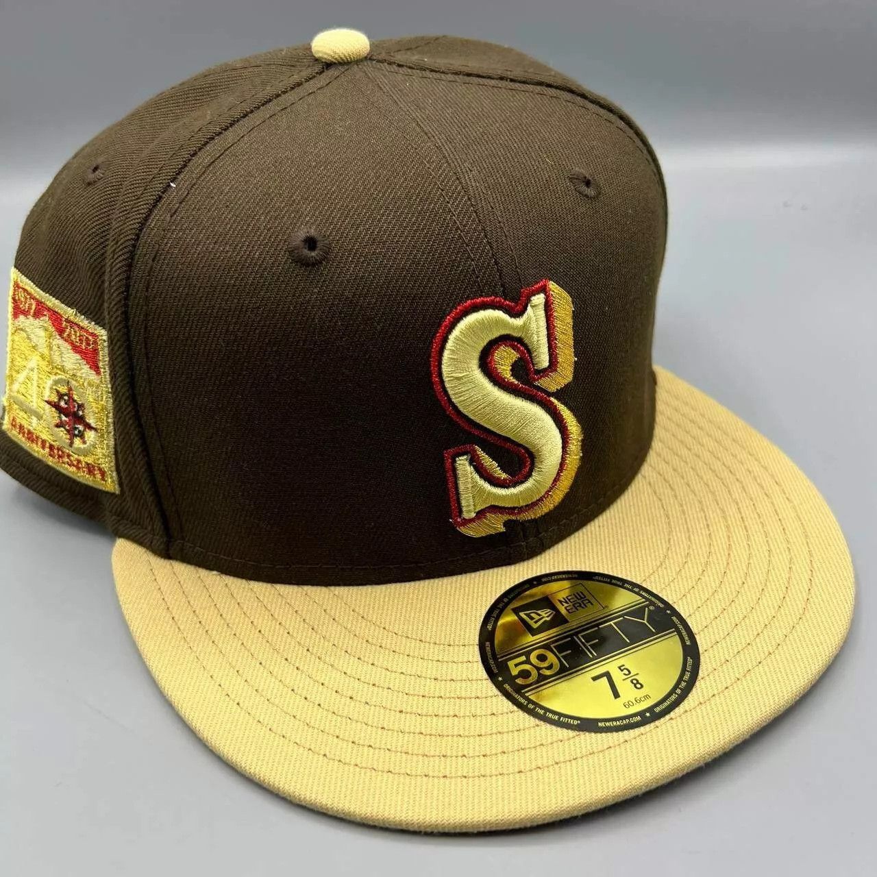 New Era Seattle Mariners Hat Men 7 5/8 59Fifty New Era MLB Fitted Size ONE SIZE - 1 Thumbnail