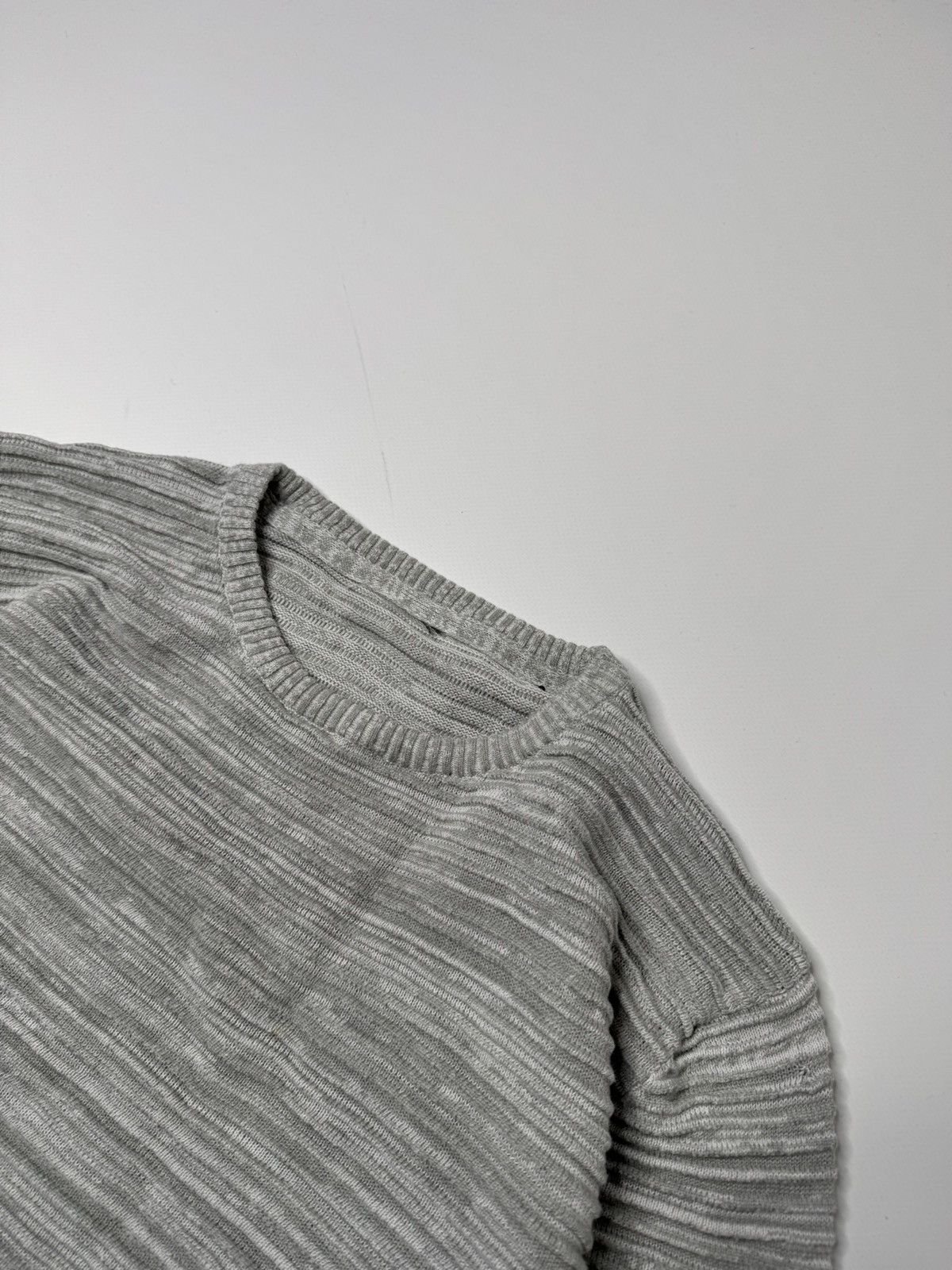 Vintage Vintage avant garde gray ribbed sweater knit swag if6was9 Size US S / EU 44-46 / 1 - 2 Thumbnail