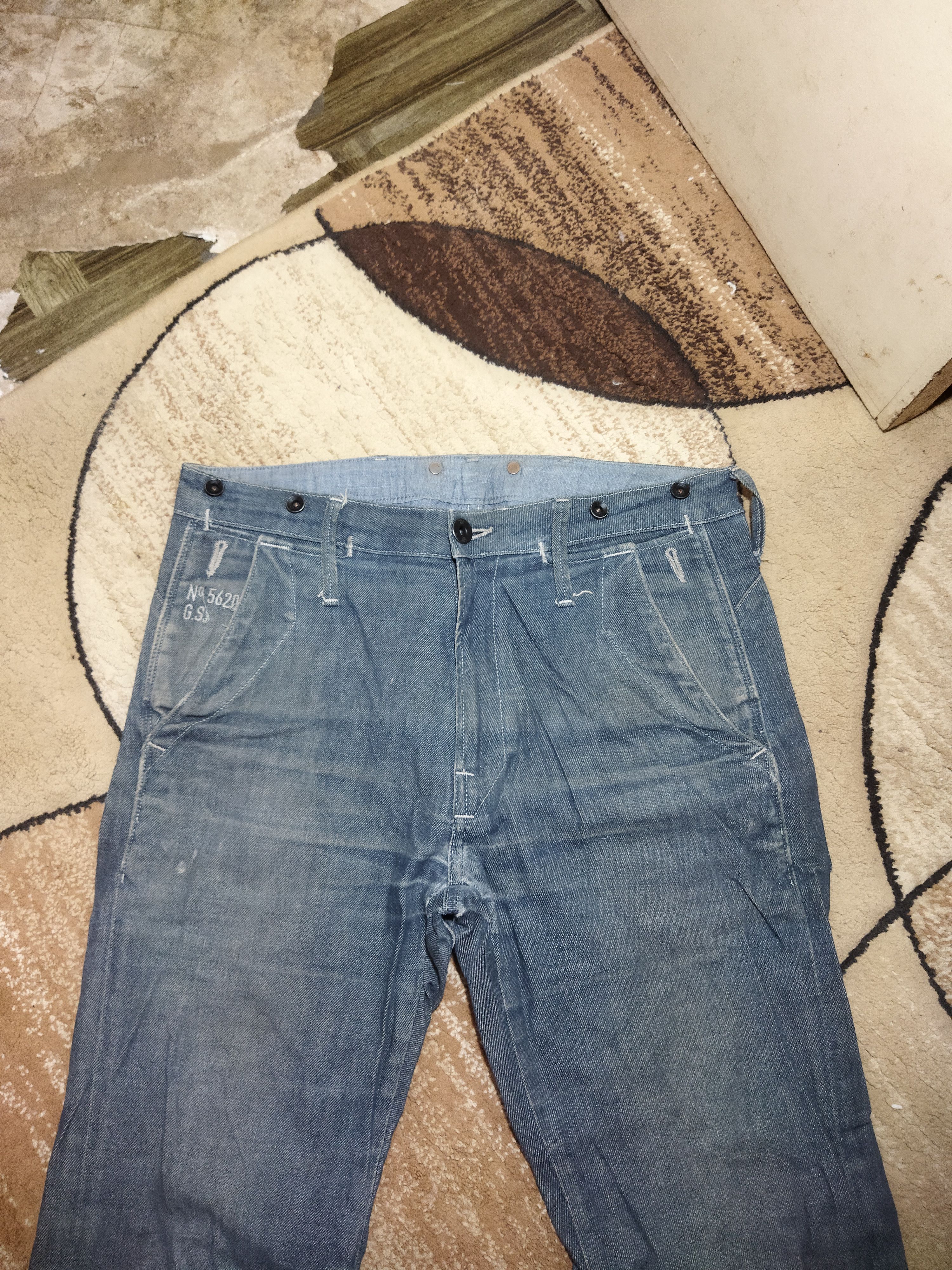 G-Star × Vintage VINTAGE G-STAR ORIGINALS FADED BLUE JEANS PANTS Size US 32 / EU 48 - 2 Thumbnail