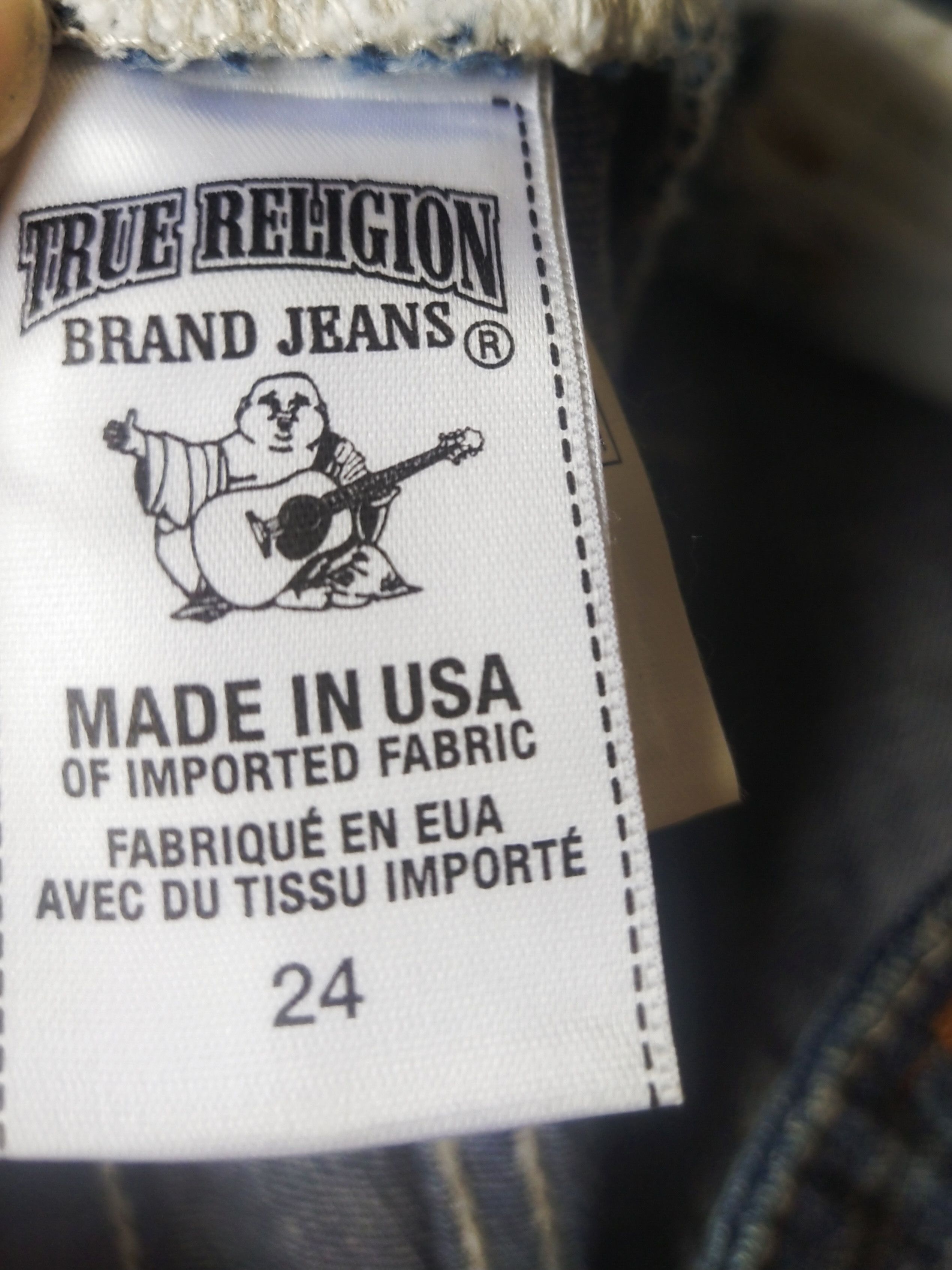 True Religion True Religion USA Made Cutoff Denim Shorts Embroidered Side Size 28" / US 6 / IT 42 - 6 Thumbnail