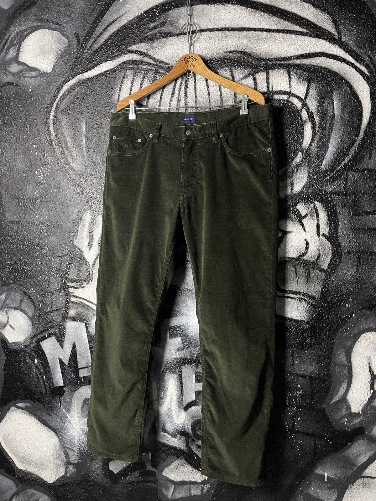 Gant Gant Corduroy Dark Green Pants Men’s Size 36/30 Size US 36 / EU 52 - 2 Thumbnail