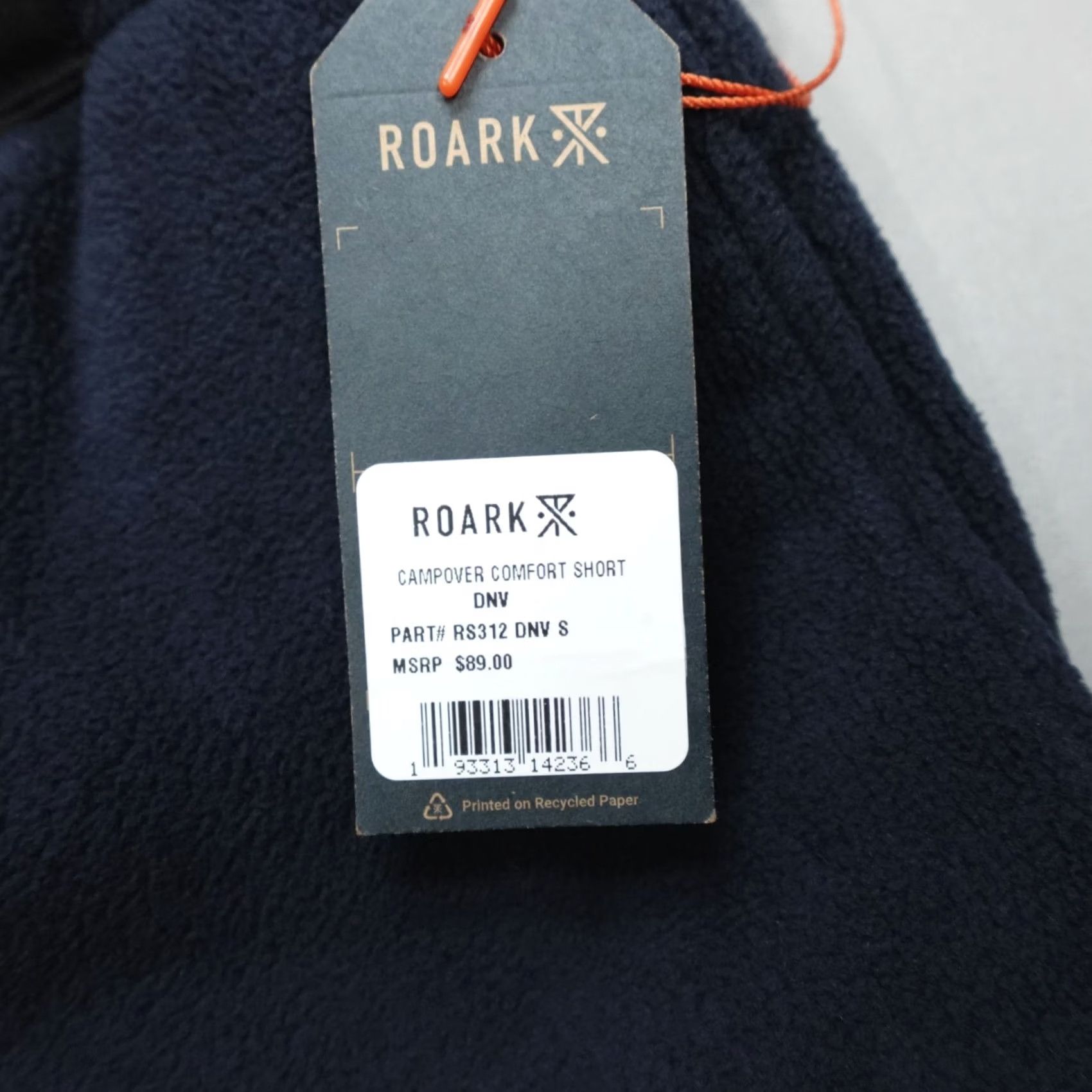 Roark Roark Campover Comfort Fleece Shorts Belted Men's Size S Dark Navy RS312 Size US 29 - 2 Thumbnail