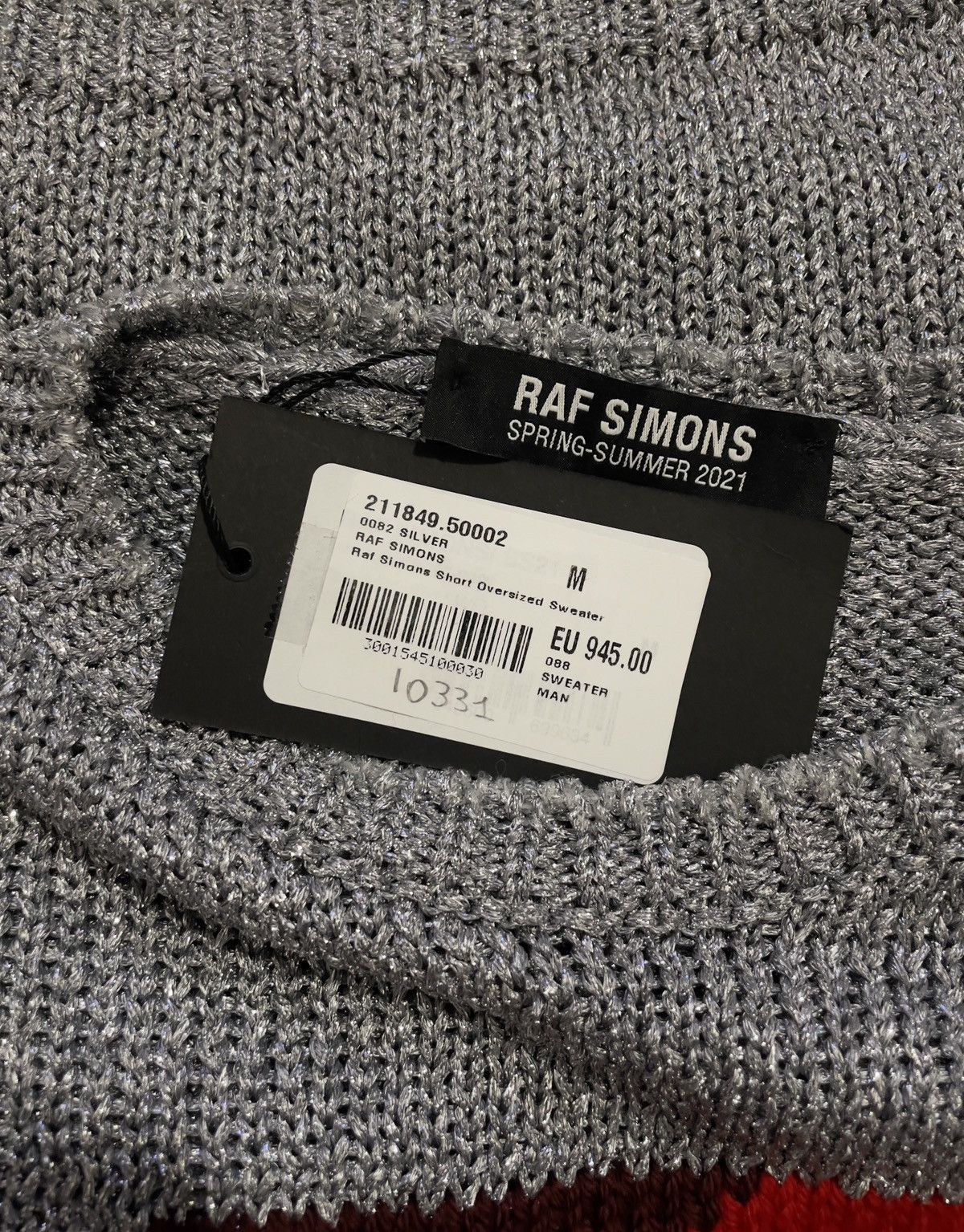 Raf Simons Raf Simons Oversized Cropped Sweater AW 2020.2021 Sz M Size US M / EU 48-50 / 2 - 4 Thumbnail