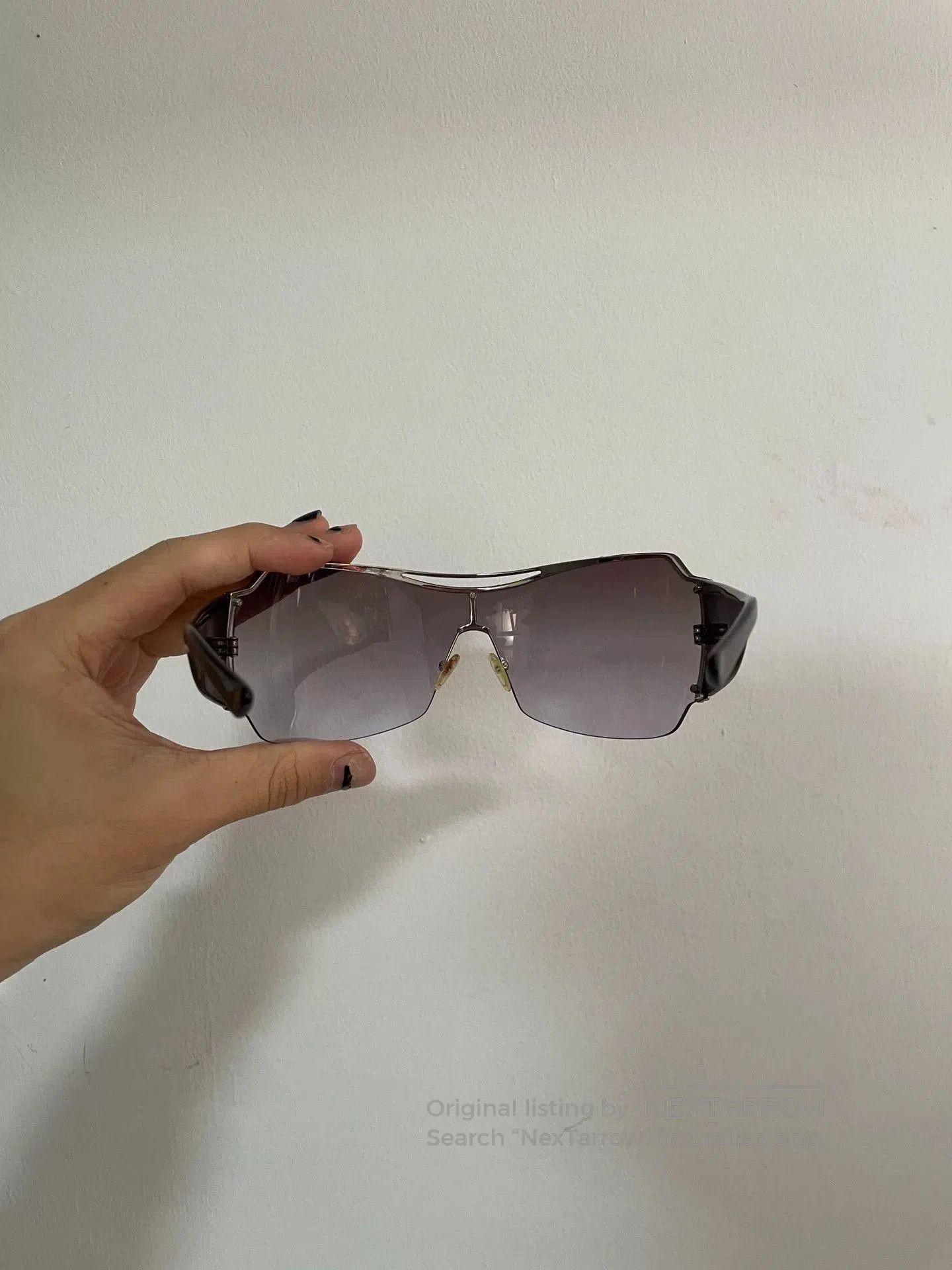 Emporio Armani Emporio Armani Vintage Oversized Sunglasses. Size ONE SIZE - 3 Thumbnail
