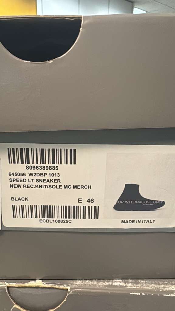 Balenciaga o1rshd1 Q:2 / New Rec.Knit Speed LT Sneakers in Black Size US 13 / EU 46 - 22 Thumbnail