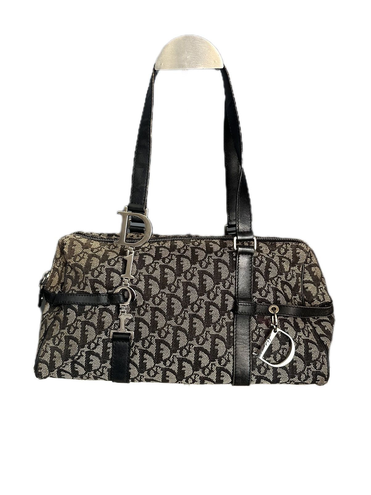 Christian Dior Trotter Monogram Boston Shoulder Bag