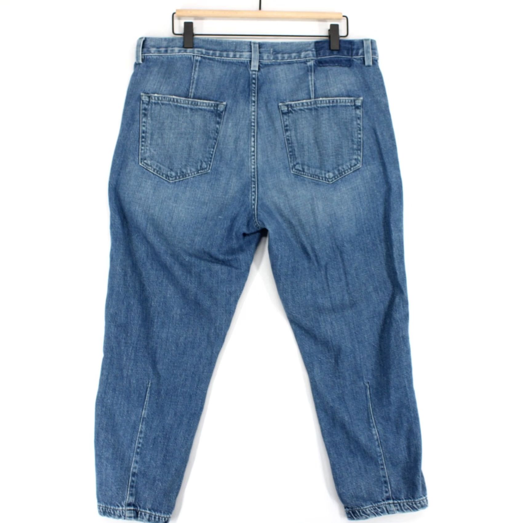 AMO VINTAGE AMO Slouch Trouser Jeans Womens 32 Blue Indigo Relaxed Fit High Rise 5-Pocket Denim Mens / Womens Size 24" / US 00 / IT 34 - 3 Thumbnail