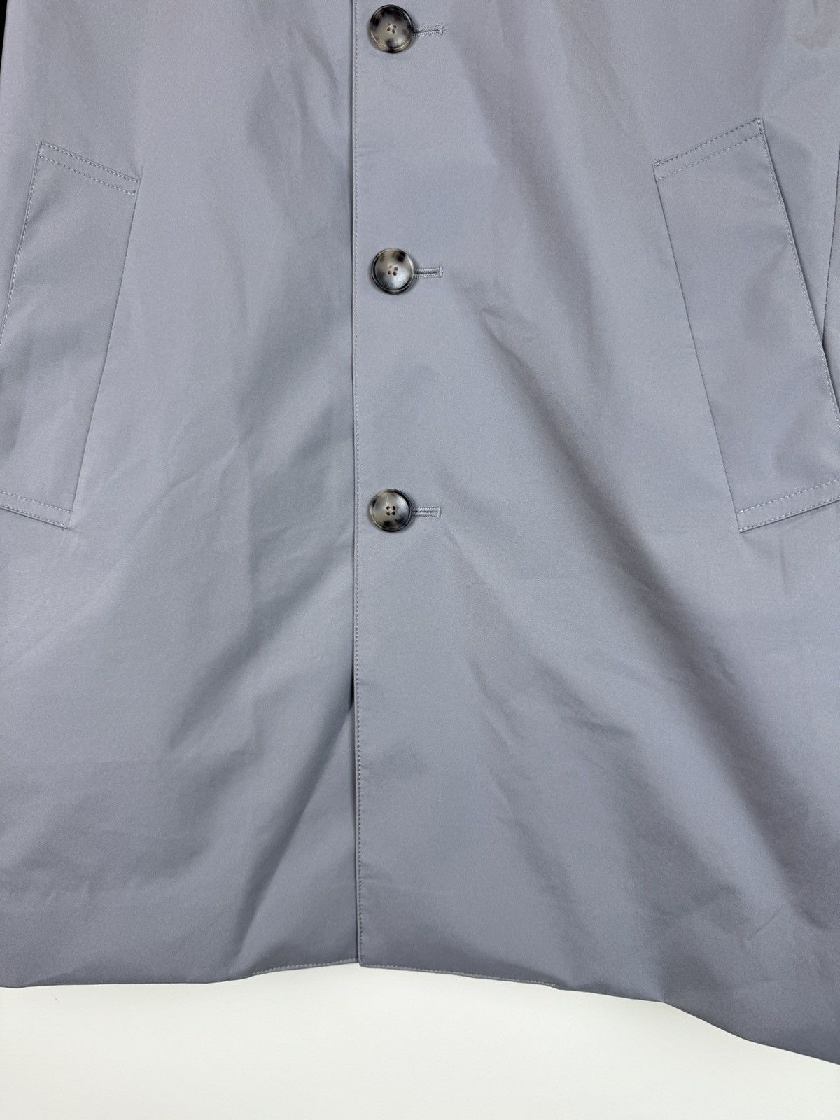 SHINE LUXURY ATELIER MUNRO Frost GGray Car Coat Loro Piana Storm System M Size US M / EU 48-50 / 2 - 7 Thumbnail