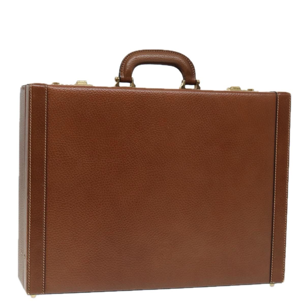 Loewe LOEWE Anagram Attache Case Trunk Leather Brown Gold Size ONE SIZE - 1 Thumbnail