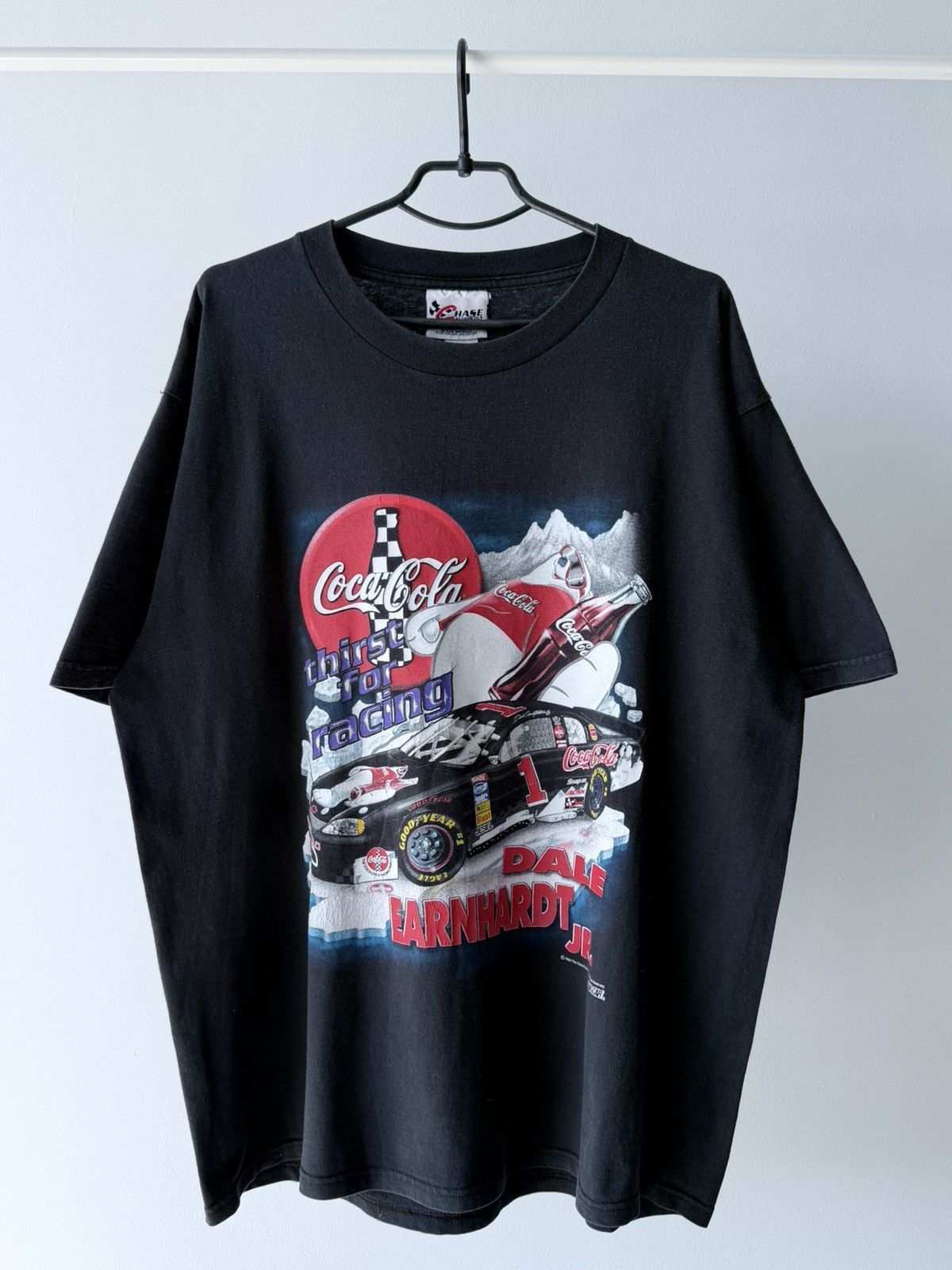 NASCAR VTG 90s Dale Earnhardt Coca Cola Nascar Racing T-Shirt Tee Size US XL / EU 56 / 4 - 1 Thumbnail