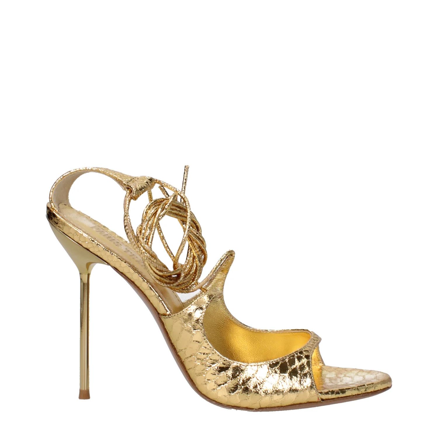 Paris Texas ob1o1e1124 Leather Sandals in Gold Size US 7 / IT 37 - 1 Thumbnail