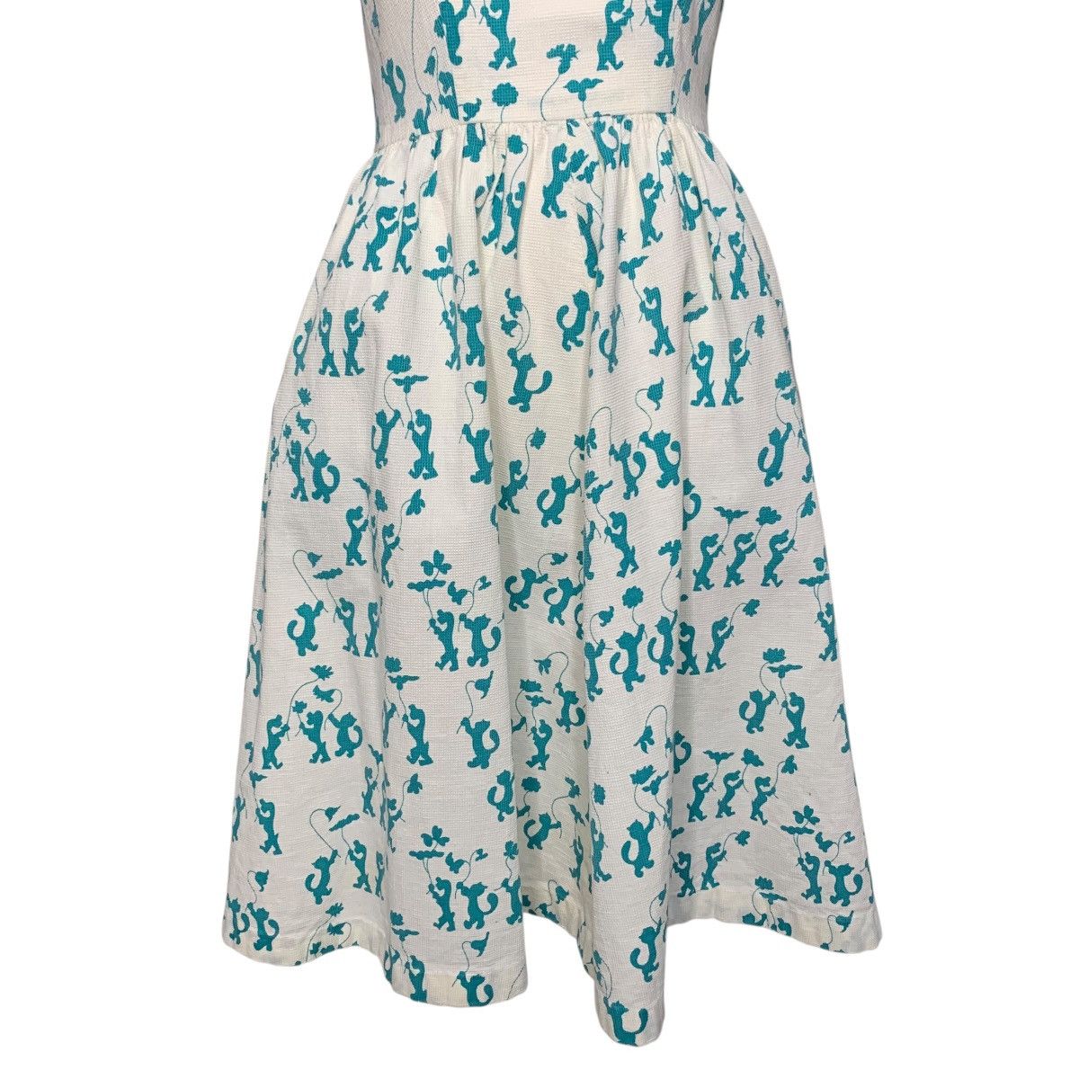 Other Vintage 50/60s Tiger/Lion Circus Novelty Print Dress pockets Size XS / US 0-2 / IT 36-38 - 3 Thumbnail