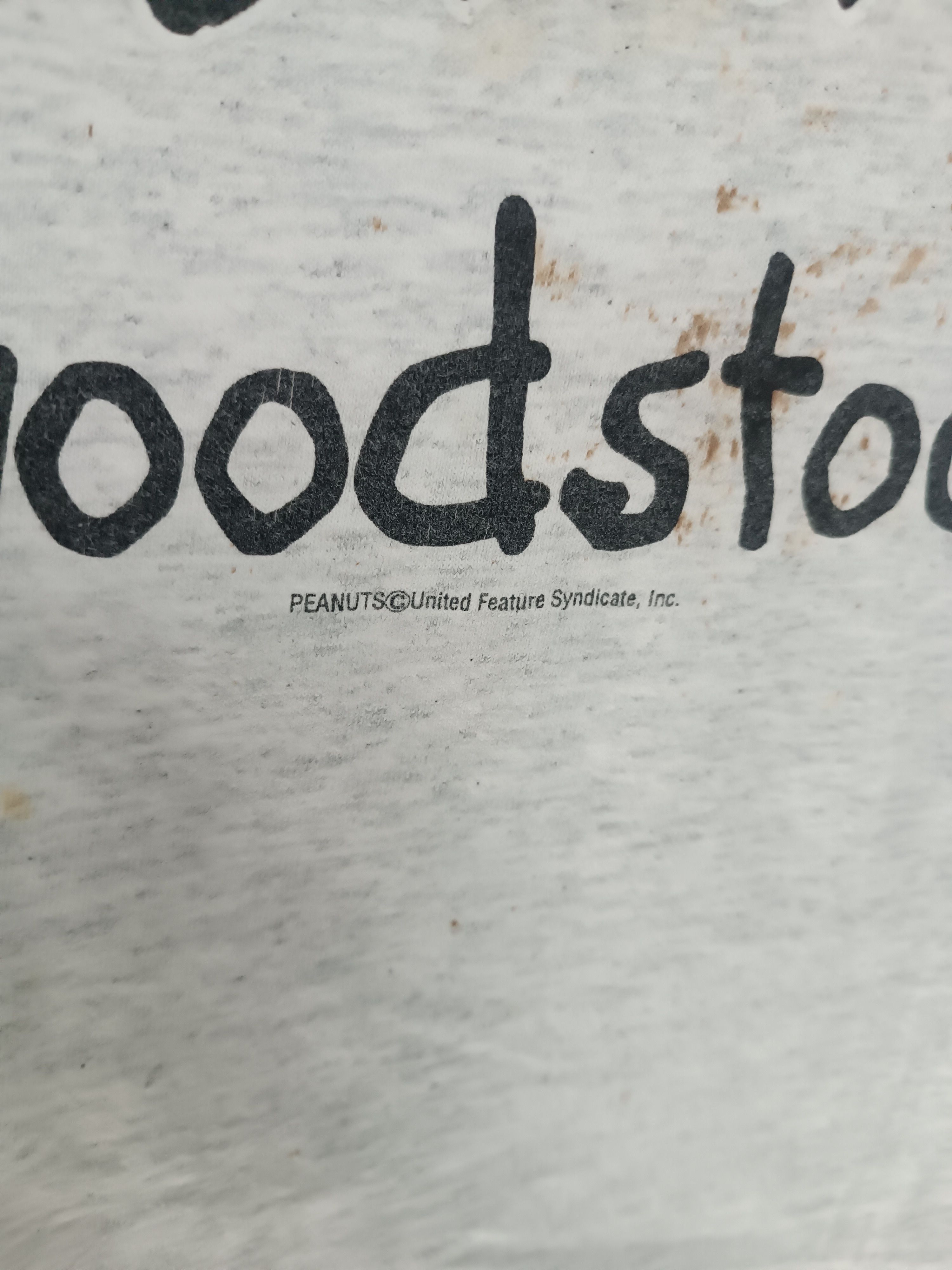 Vintage VINTAGE 90'S WOODSTOCK X PEANUTS STAINED TEE VERY RARE Size US M / EU 48-50 / 2 - 9 Thumbnail