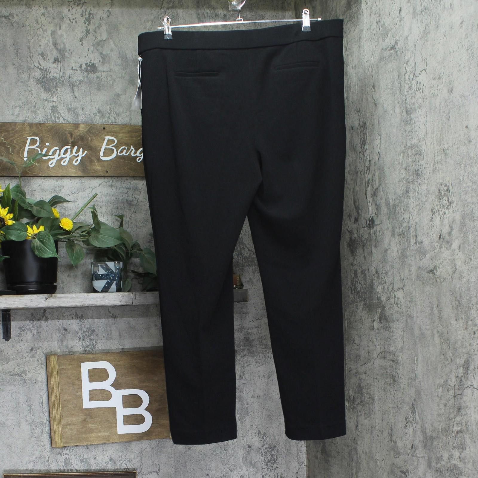 Other Nwt Kasper Pull On Stretch Ankle Pants 10924325 Black Xl Size 40" / US 18 - 2 Thumbnail