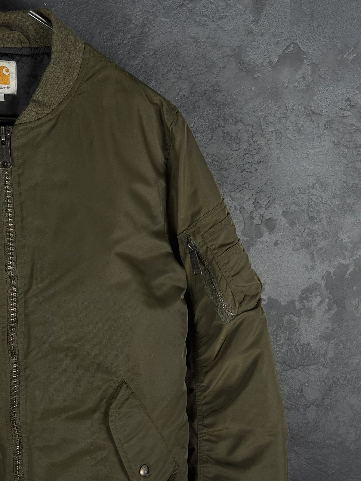 Carhartt Carhartt WIP Ashton Bomber Army Green Size L Size US L / EU 52-54 / 3 - 7 Thumbnail