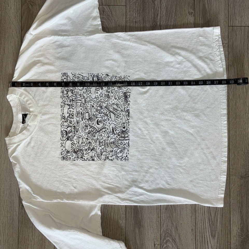 Hanes Keith Haring white long sleeve shirt Size US XL / EU 56 / 4 - 6 Thumbnail