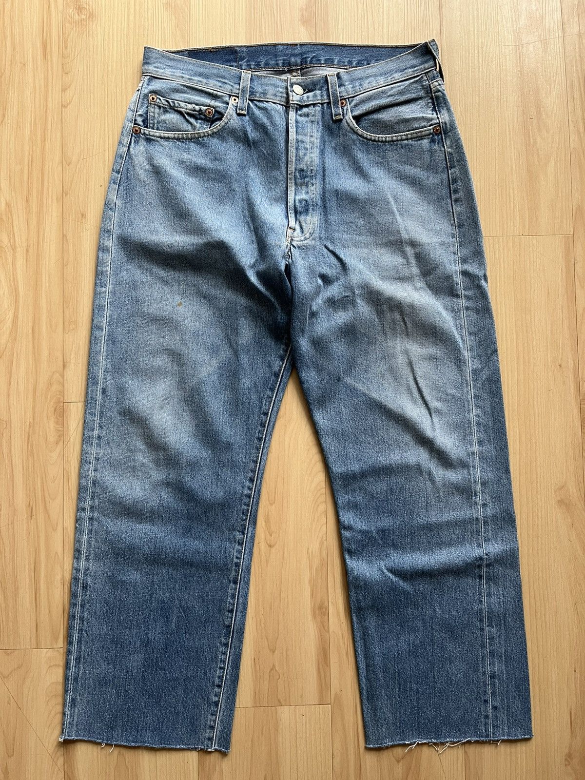 Levi's × Vintage vintage levi’s lvc big e 501 505 denim jeans distressed raw Size US 32 / EU 48 - 2 Thumbnail