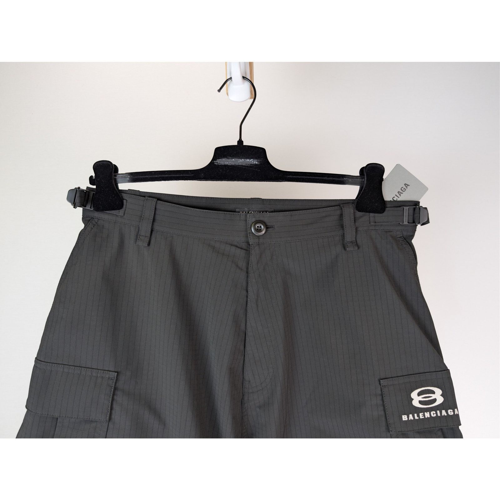 Balenciaga o1rshd1 Unity Sports Icon Light Cargo Pants in Black Size US 32 / EU 48 - 3 Thumbnail