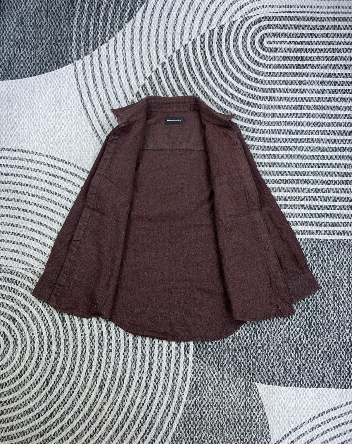 Kansai Yamamoto Vtg Kansai Yamamoto Burgandy Regular Fit Button Up Jacket Size US S / EU 44-46 / 1 - 6 Thumbnail