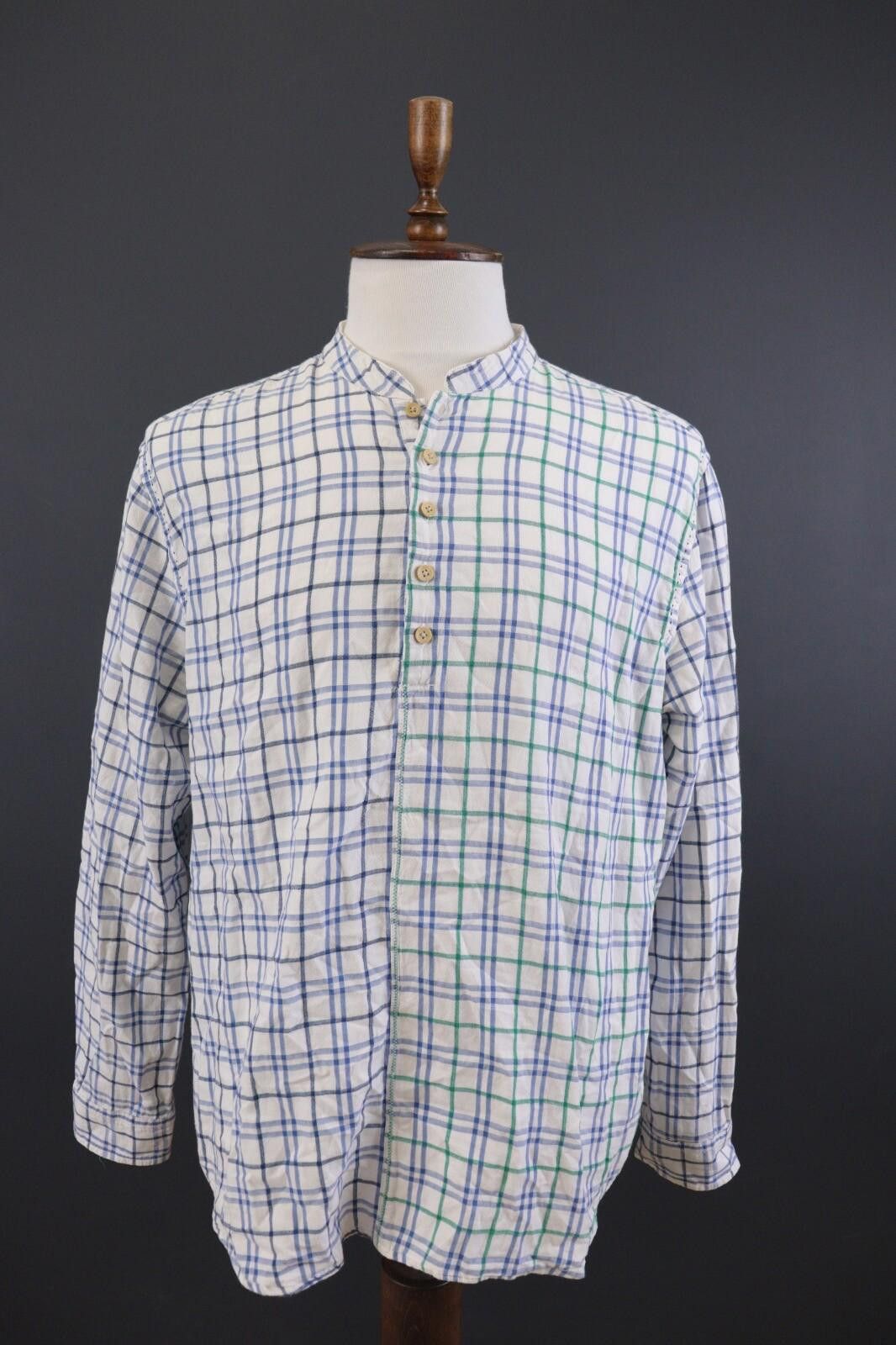 Desigual Desigual Regular Summer Collarless Check Shirt Size 2XL Size US XXL / EU 58 / 5 - 1 Thumbnail