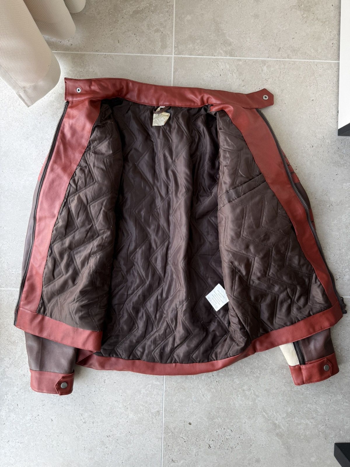 Vintage Racing Moto Jacket hype y2k streetwear style Bike Team NYPD Size US XL / EU 56 / 4 - 8 Thumbnail