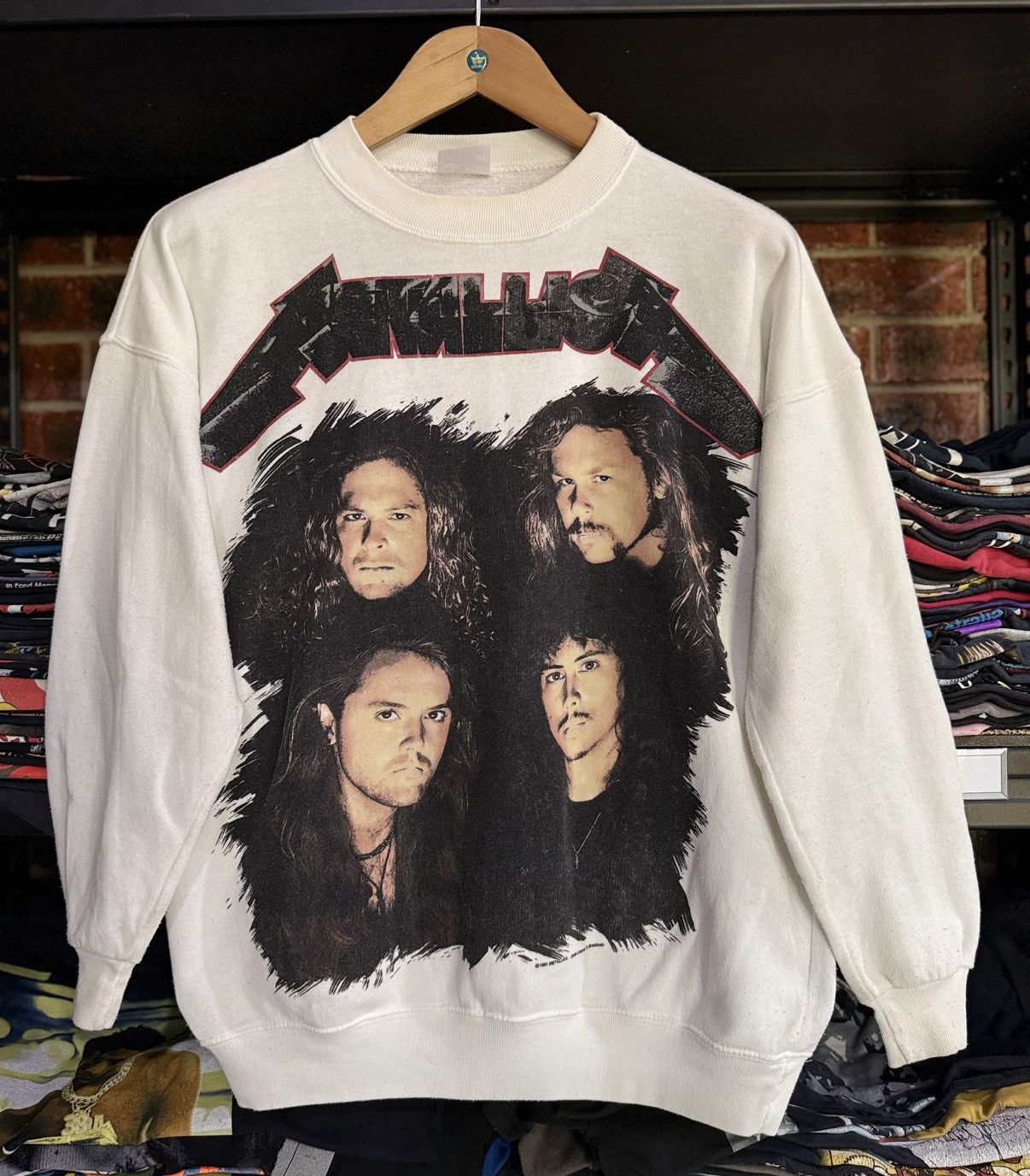 Band Tees × Vintage Rare Vintage 90s Metallica Promo Europe Sweatshirt Size US L / EU 52-54 / 3 - 1 Thumbnail