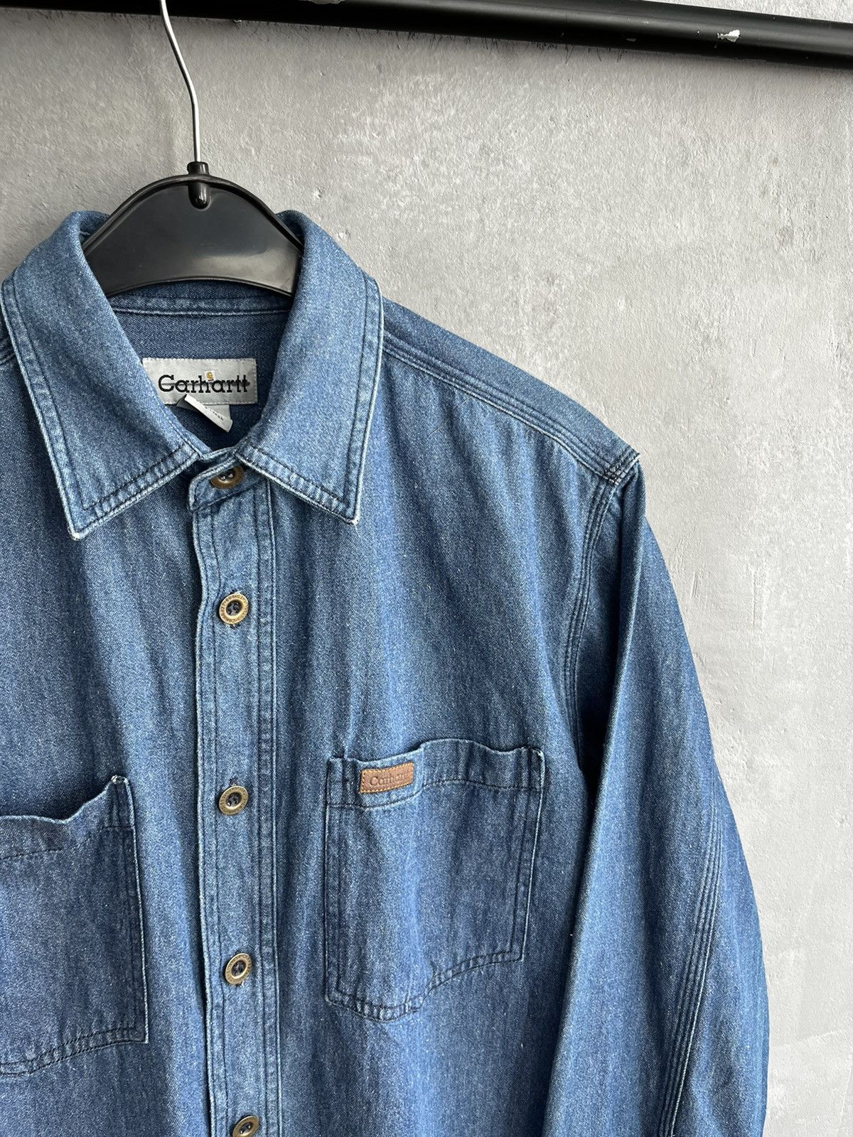 Carhartt × Carhartt Wip × Vintage Carhartt denim shirt vintage Size US S / EU 44-46 / 1 - 5 Thumbnail