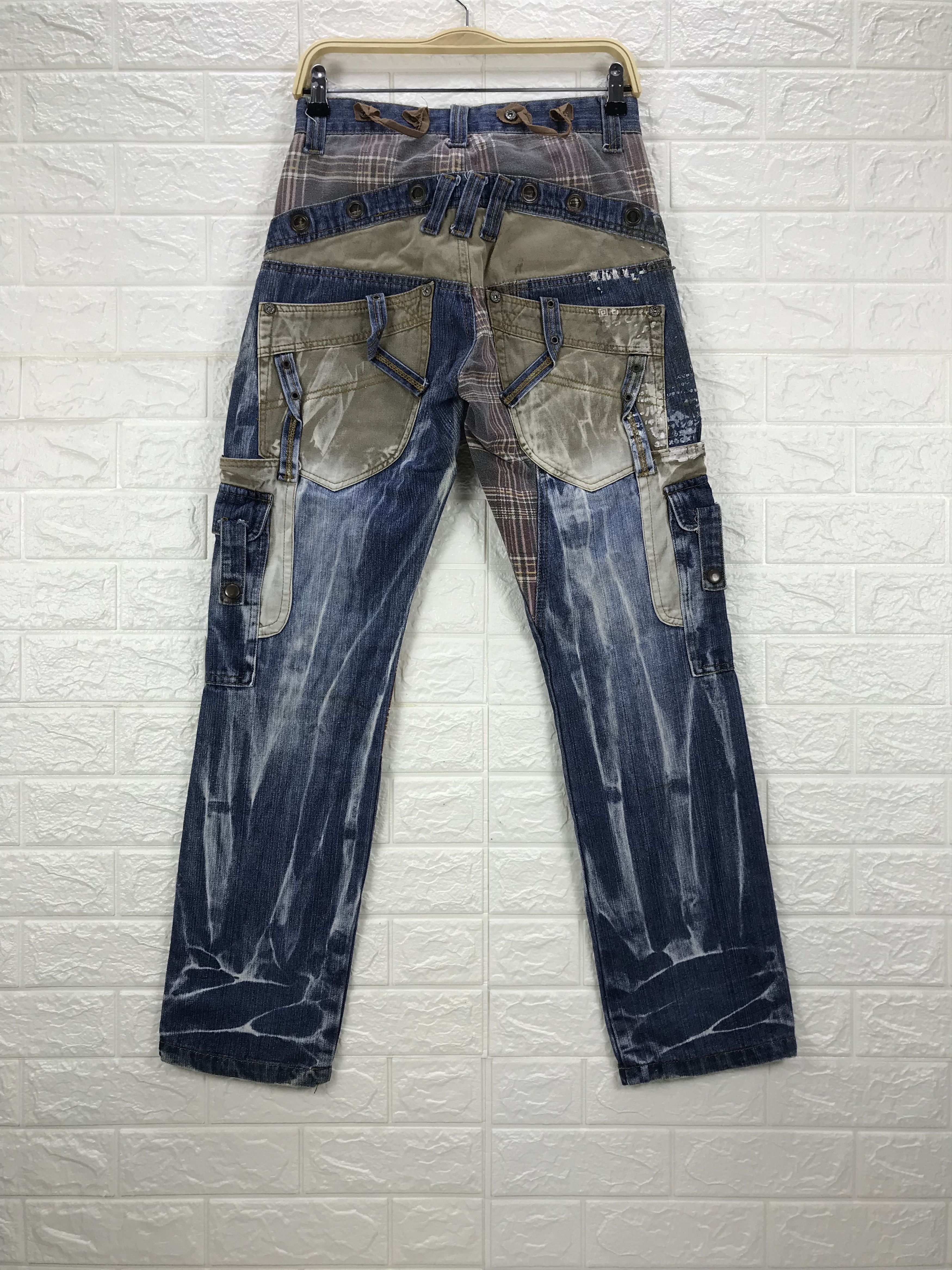 Beauty Beast Vintage Japanese Techno Seditionaries Distressed Cargo Jeans Size US 28 / EU 44 - 5 Thumbnail