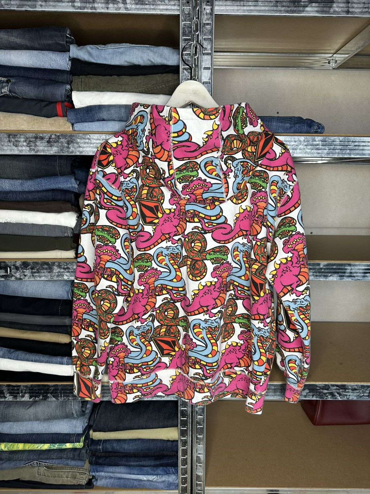 Volcom Volcom Snake Dragon Hoodie Full Zip All Over Print Graphic Size US M / EU 48-50 / 2 - 2 Thumbnail