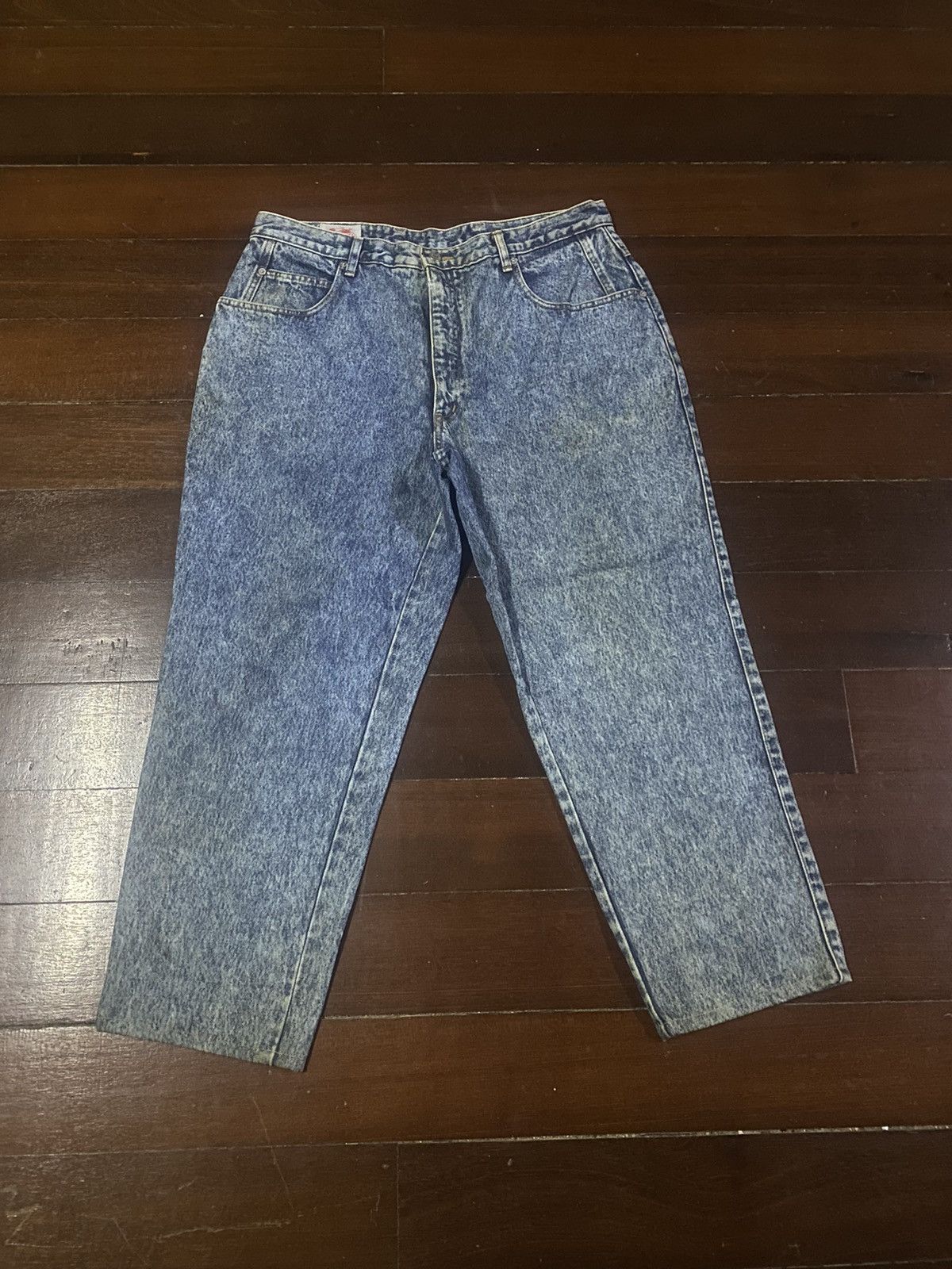 Blue Blue Japan × Designer Fire 🔥 BLUE WAY japan denim stone wash acid wash baggy Size US 38 / EU 54 - 1 Thumbnail