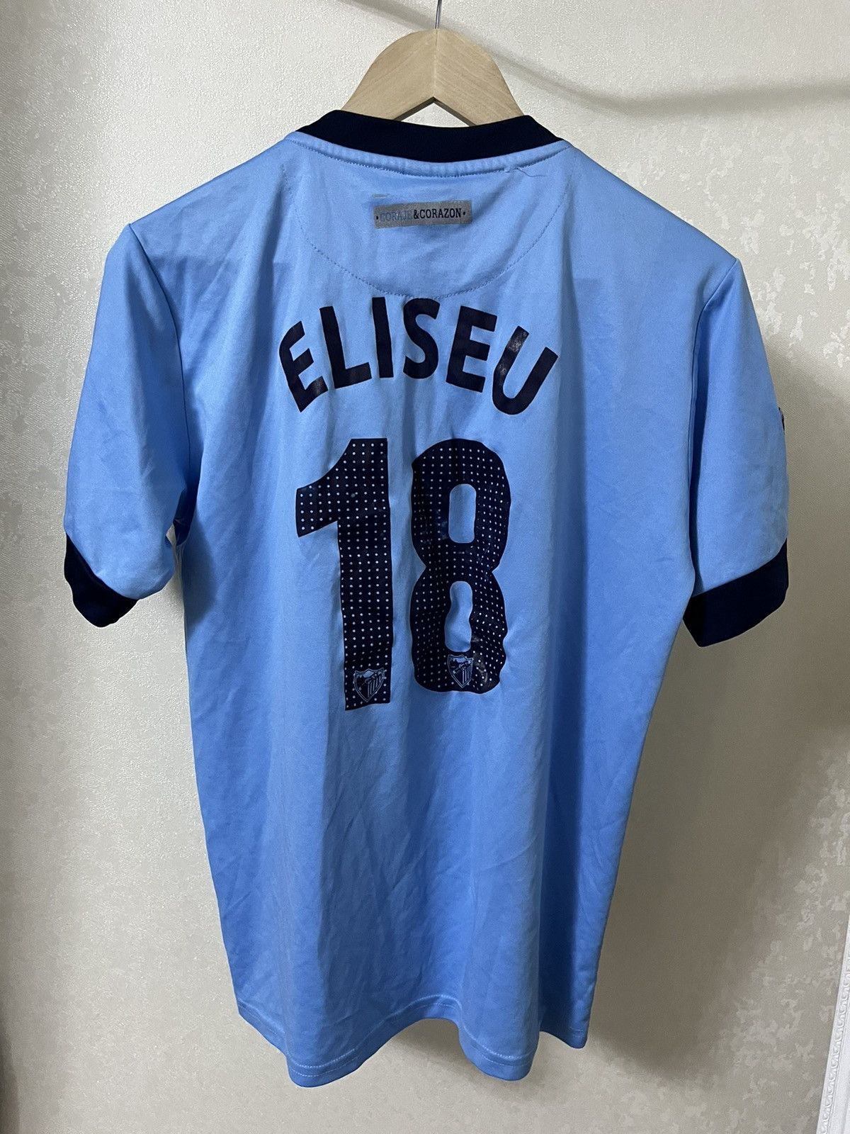 Vintage Malaga Vintage 11/12 Home Eliseu Jersey Size US XL / EU 56 / 4 - 2 Thumbnail