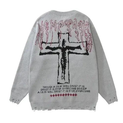 Designer × Japanese Brand Y2K Vintage Sweaters Streetwear Size US XL / EU 56 / 4 - 4 Thumbnail
