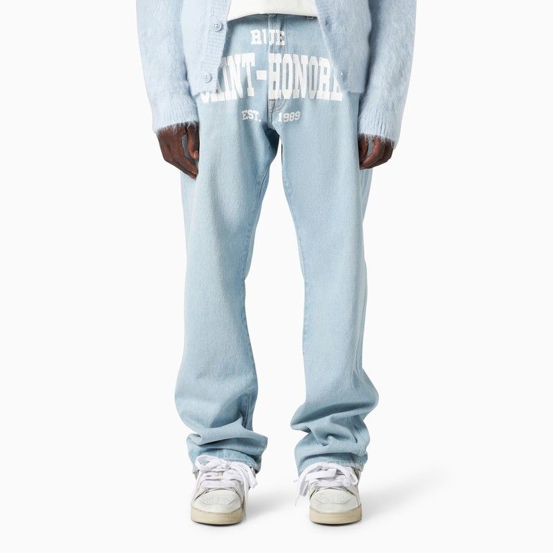 image of 1989 Studio Saint Honore Denim Jeans in Light Blue, Men's (Size 32)