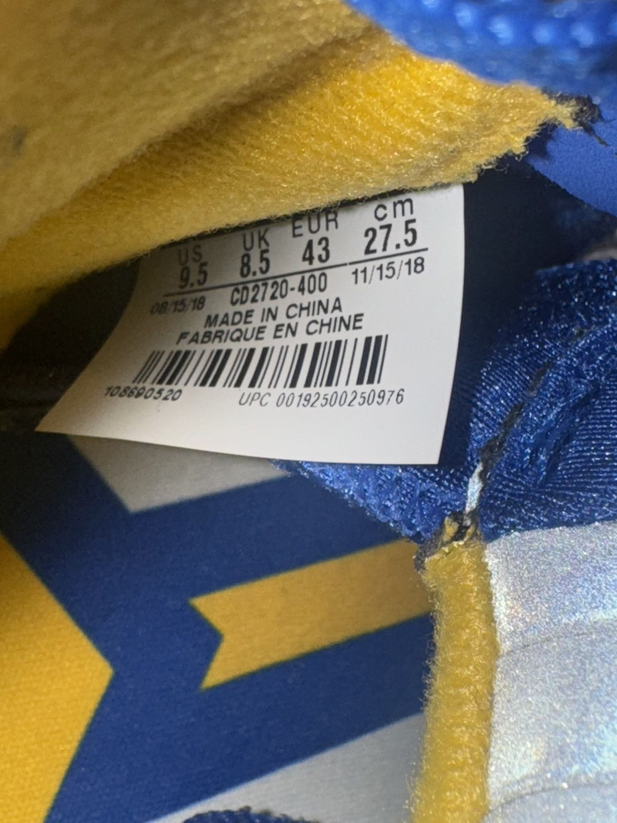 Jordan Brand Jordan 5 Laney Varsity Royal Lightly Worn OG Box Size $150 Size US 9.5 / EU 42-43 - 6 Thumbnail
