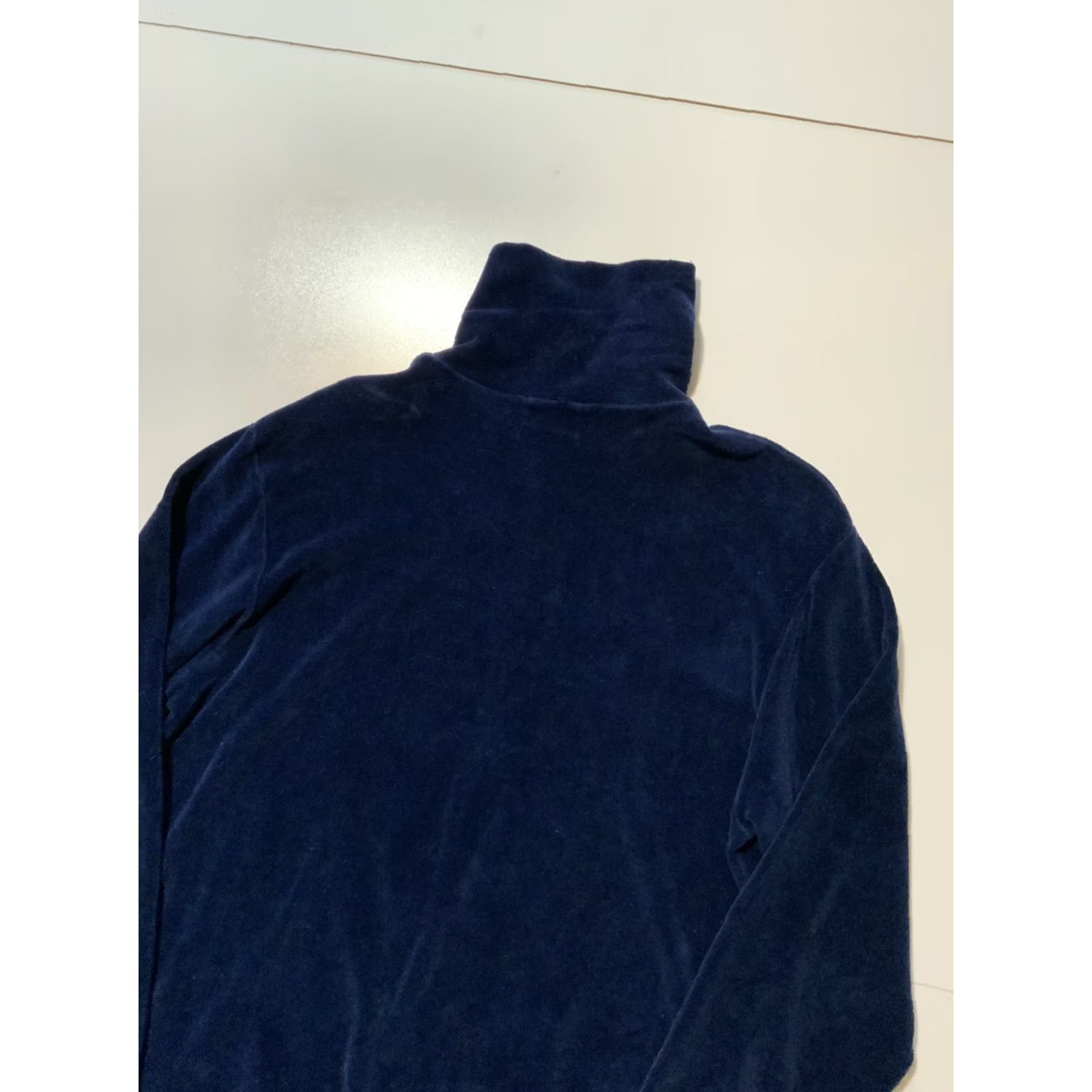 Vintage VINTAGE The Broadway University Shop Velour Zip Pullover Shirt L Mens 70s Combed Cotton Velour 44 Chest 30" Size US L / EU 52-54 / 3 - 4 Thumbnail