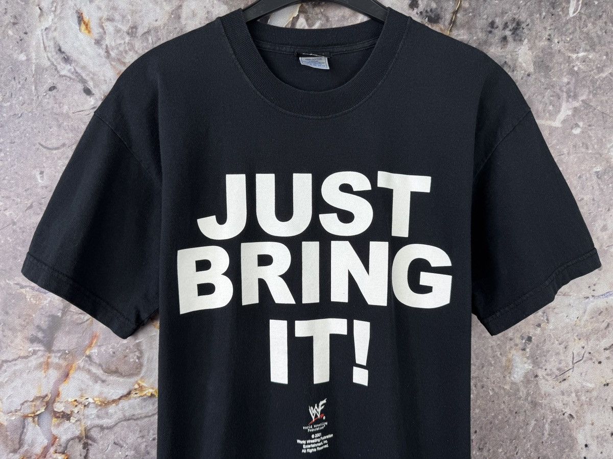 WWE Men’s WWE The Rock Just Bring It ! T-Shirt Vintage Wrestling Size US L / EU 52-54 / 3 - 3 Thumbnail
