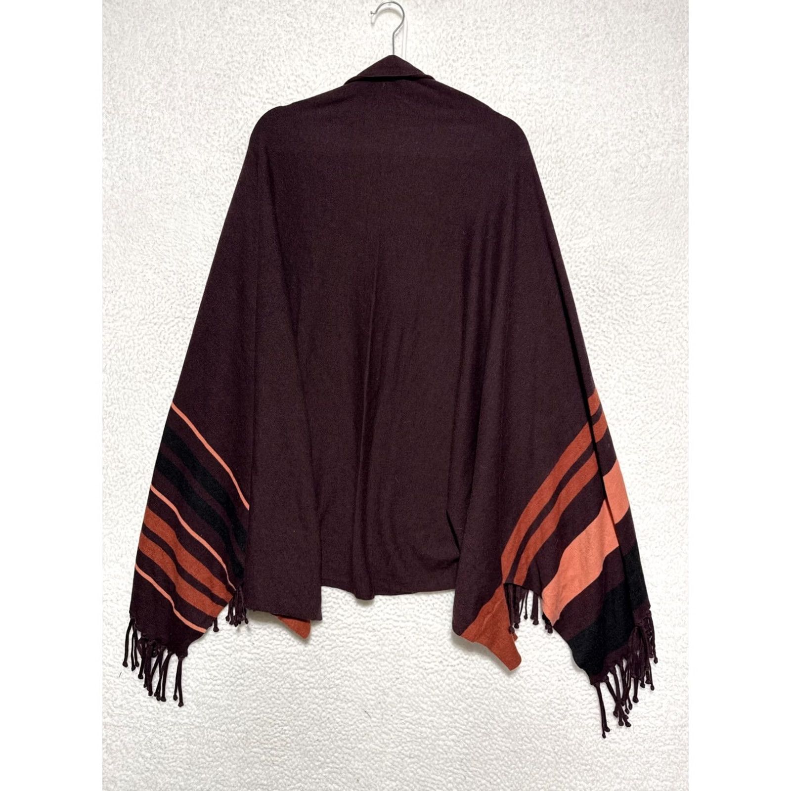 Smartwool SmartWool Women Sweater Wrap Shadow Pine Woodsmoke L/XL 11530-B85 Fringe Knit Lightweight Polyester/Wool Blend Size L / US 10 / IT 46 - 3 Thumbnail
